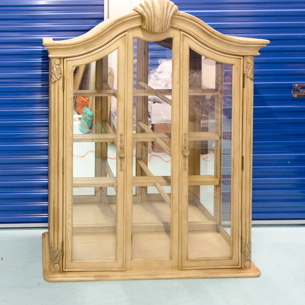 Contemporary Queen Anne Style China Cabinet