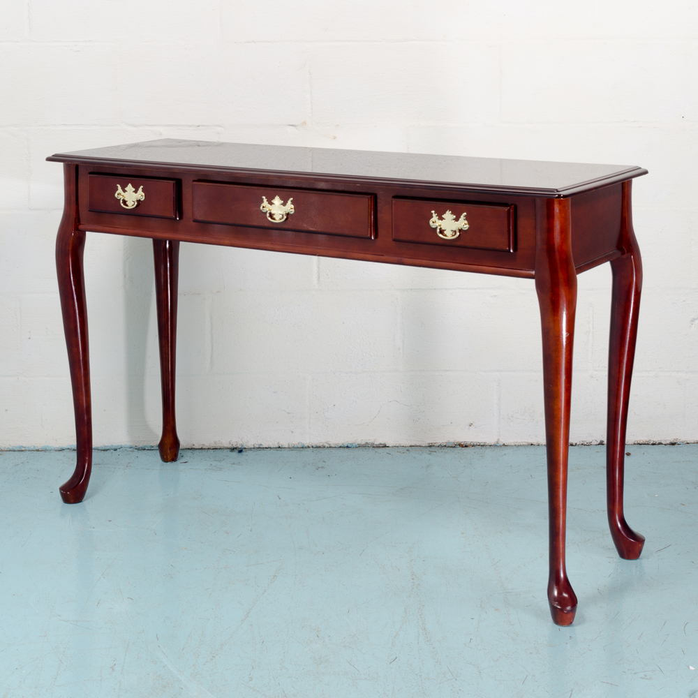 Chippendale Style Cherry Console Table
