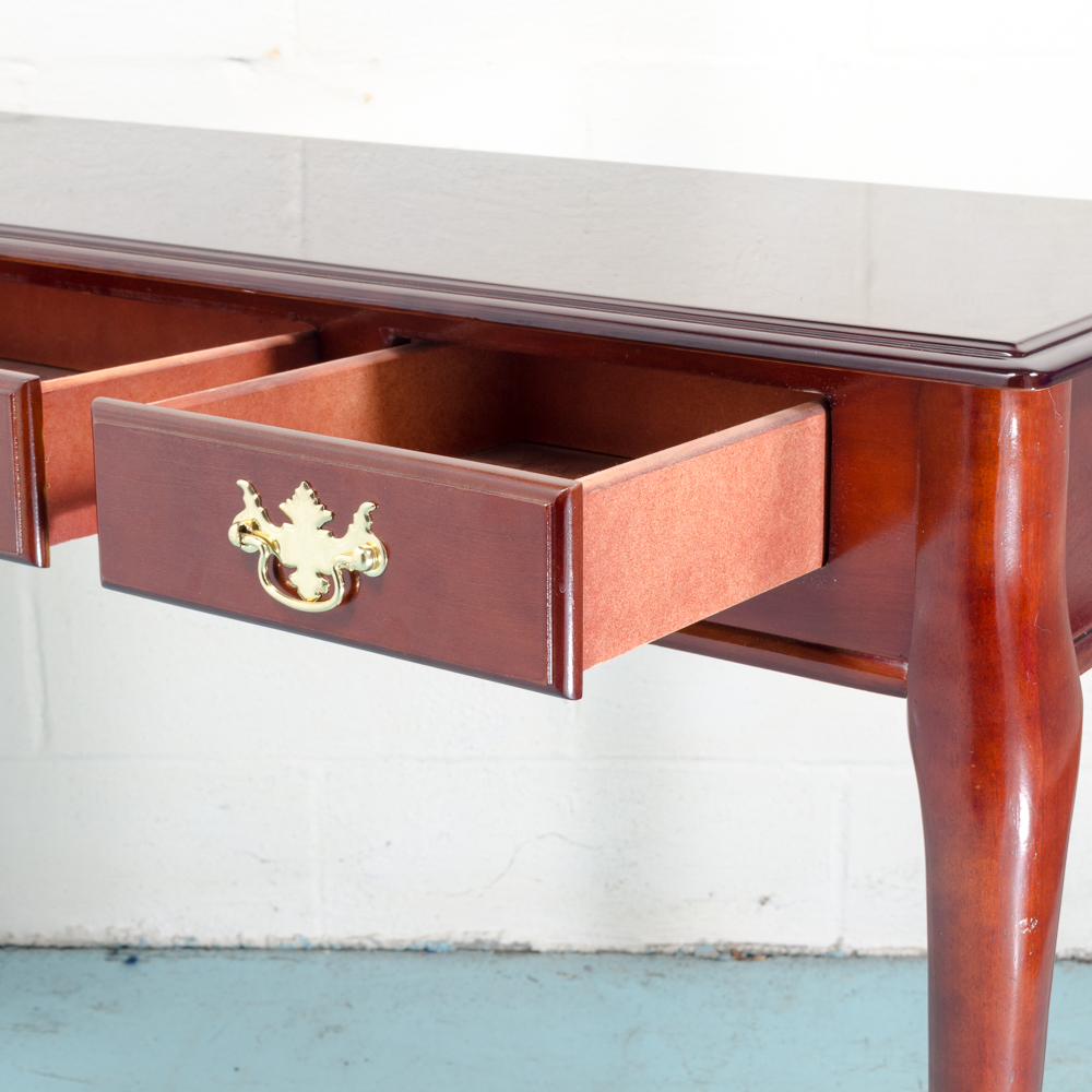 Chippendale Style Cherry Console Table