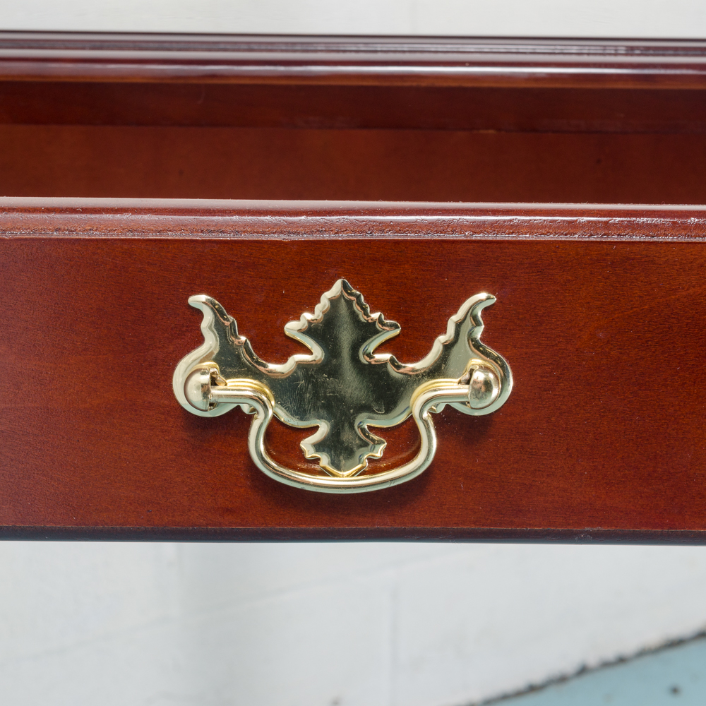 Chippendale Style Cherry Console Table