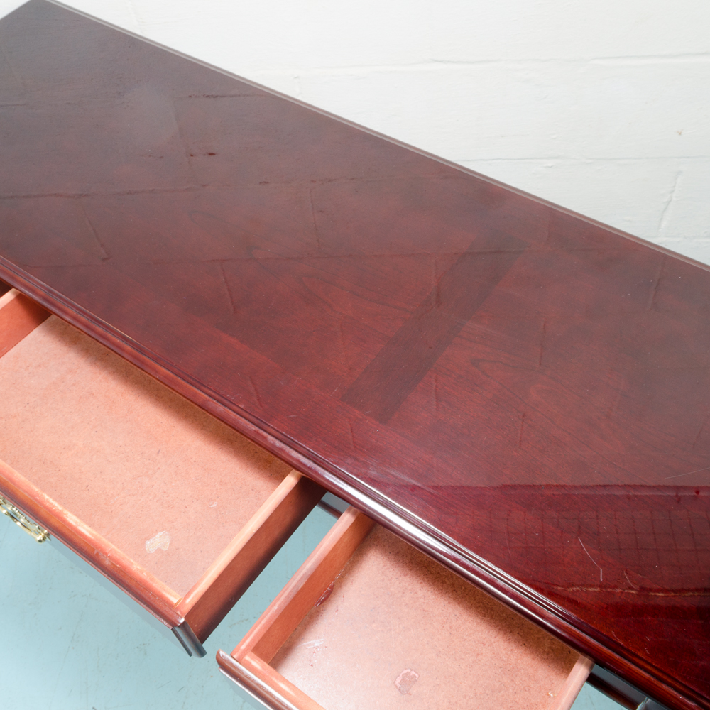 Chippendale Style Cherry Console Table