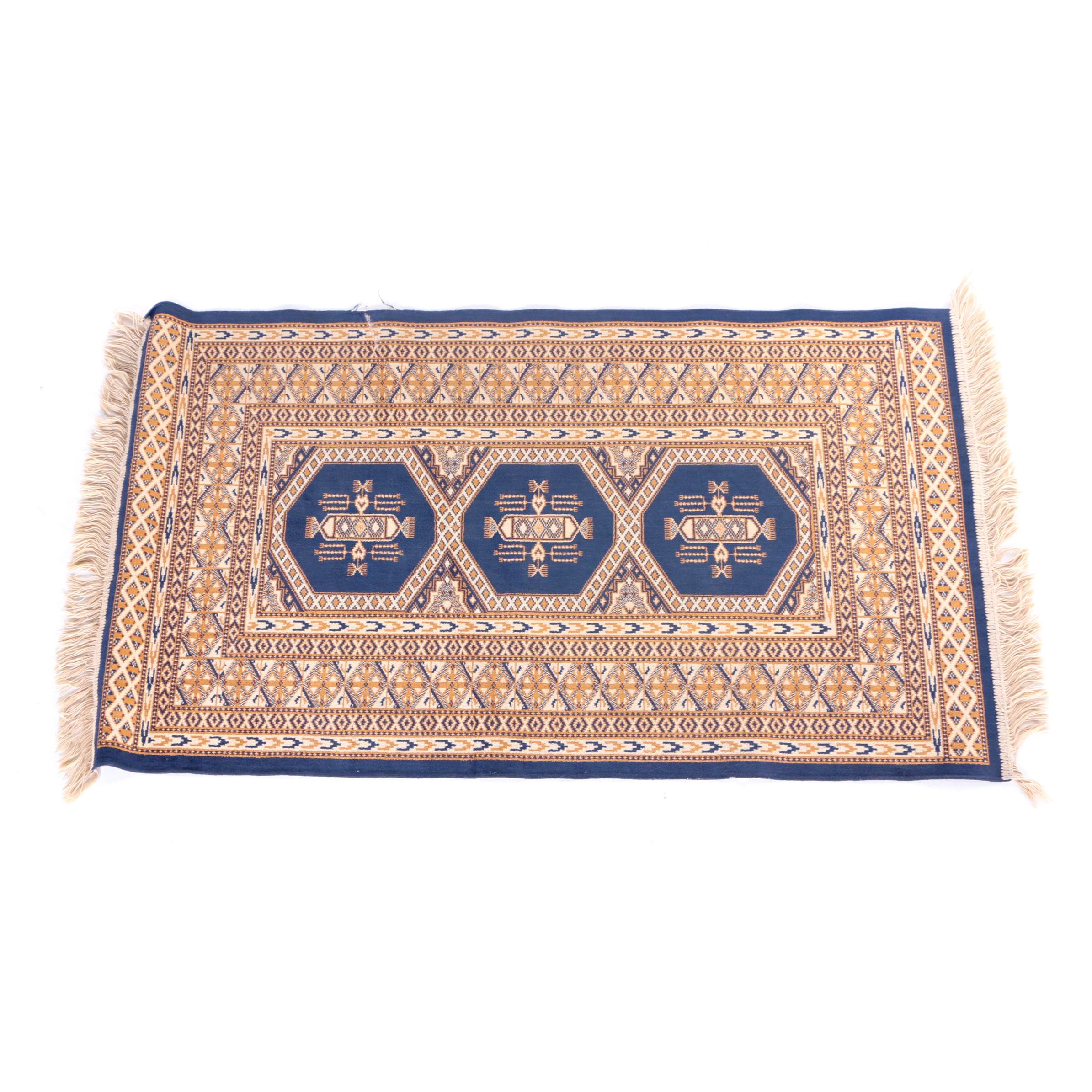 Power-Loomed Turkmen Style Accent Rug
