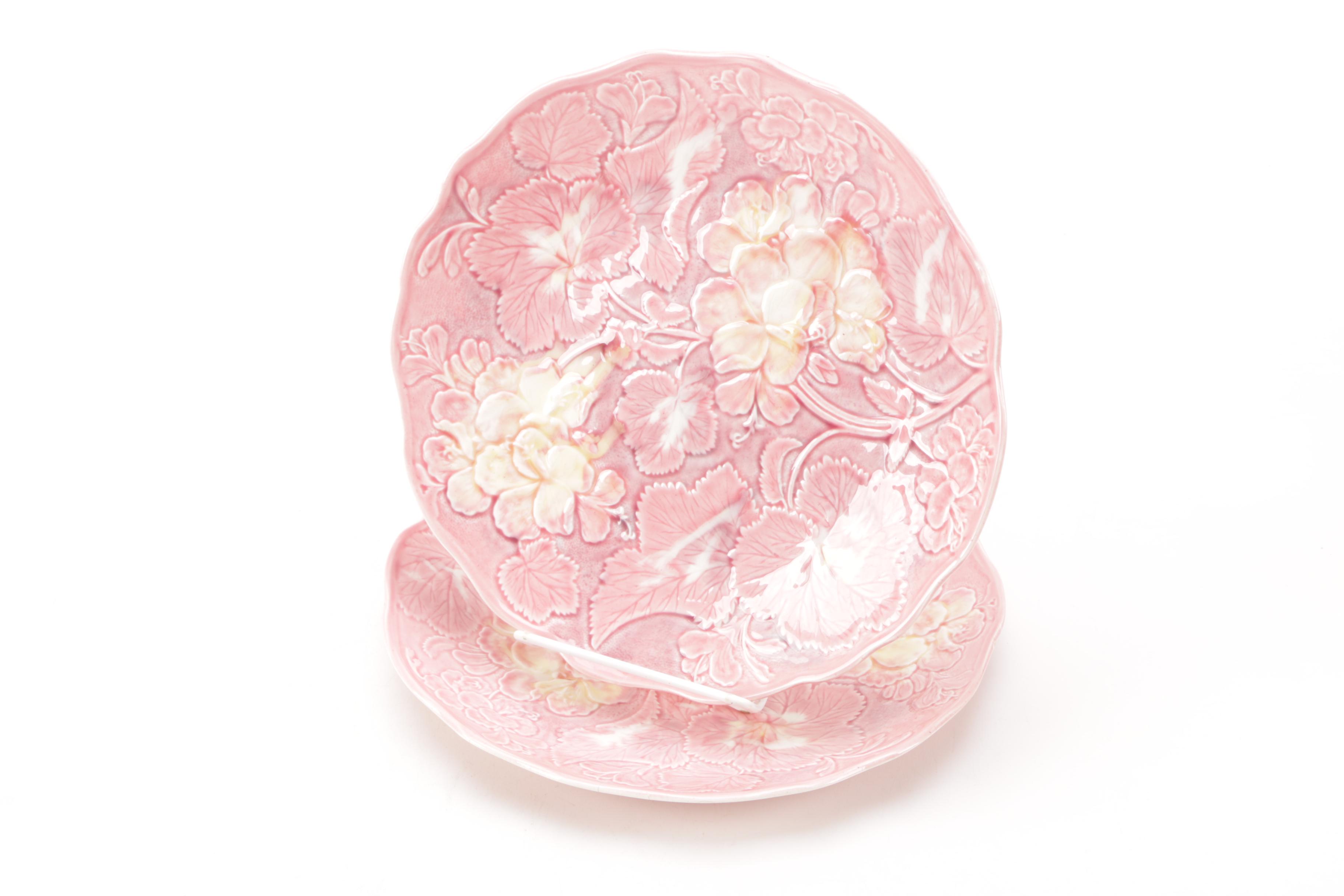 Villeroy and Boch and H&K Tunstall Majolica Plates