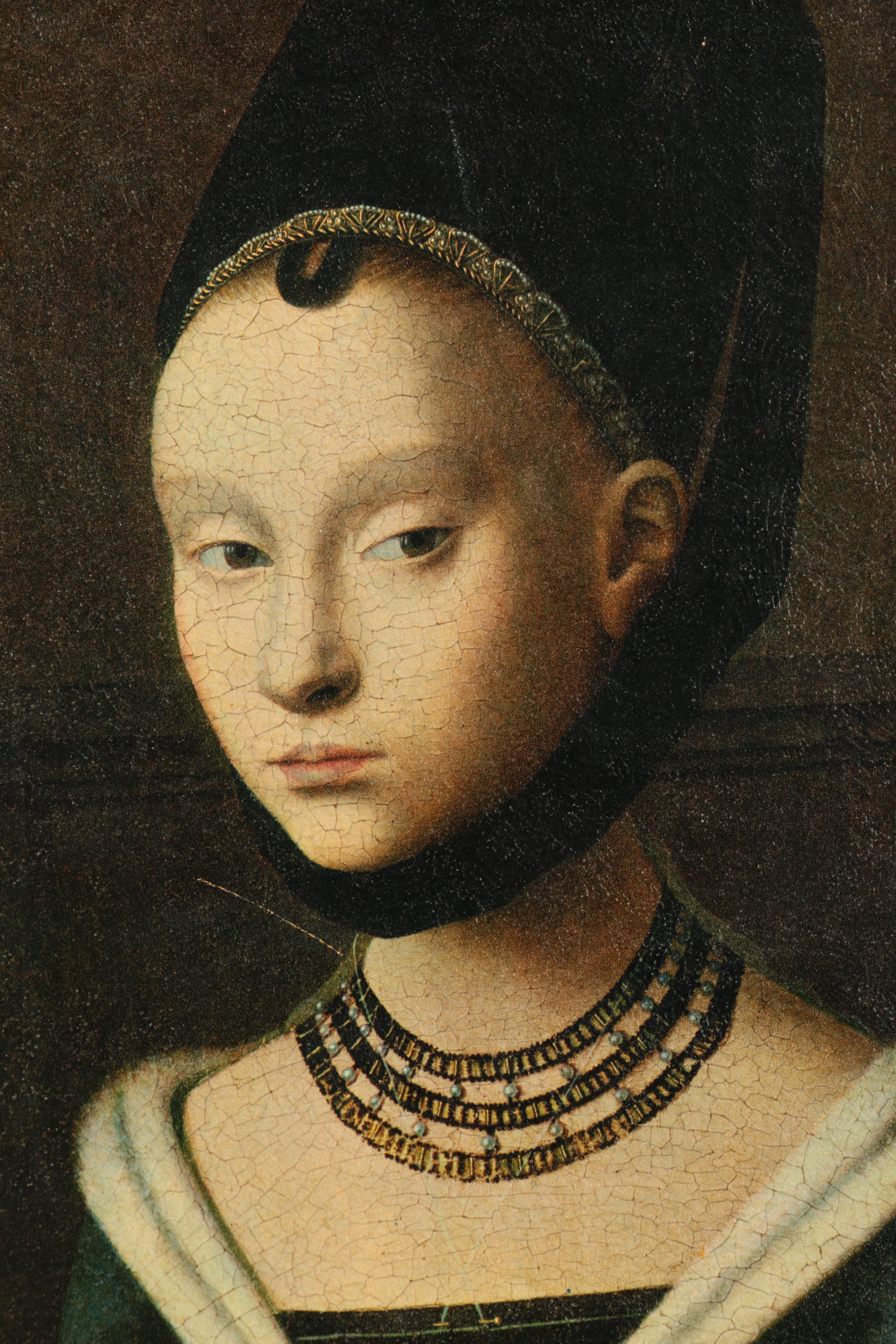 Offset Lithograph After Petrus Christus "Portrait of a Girl"