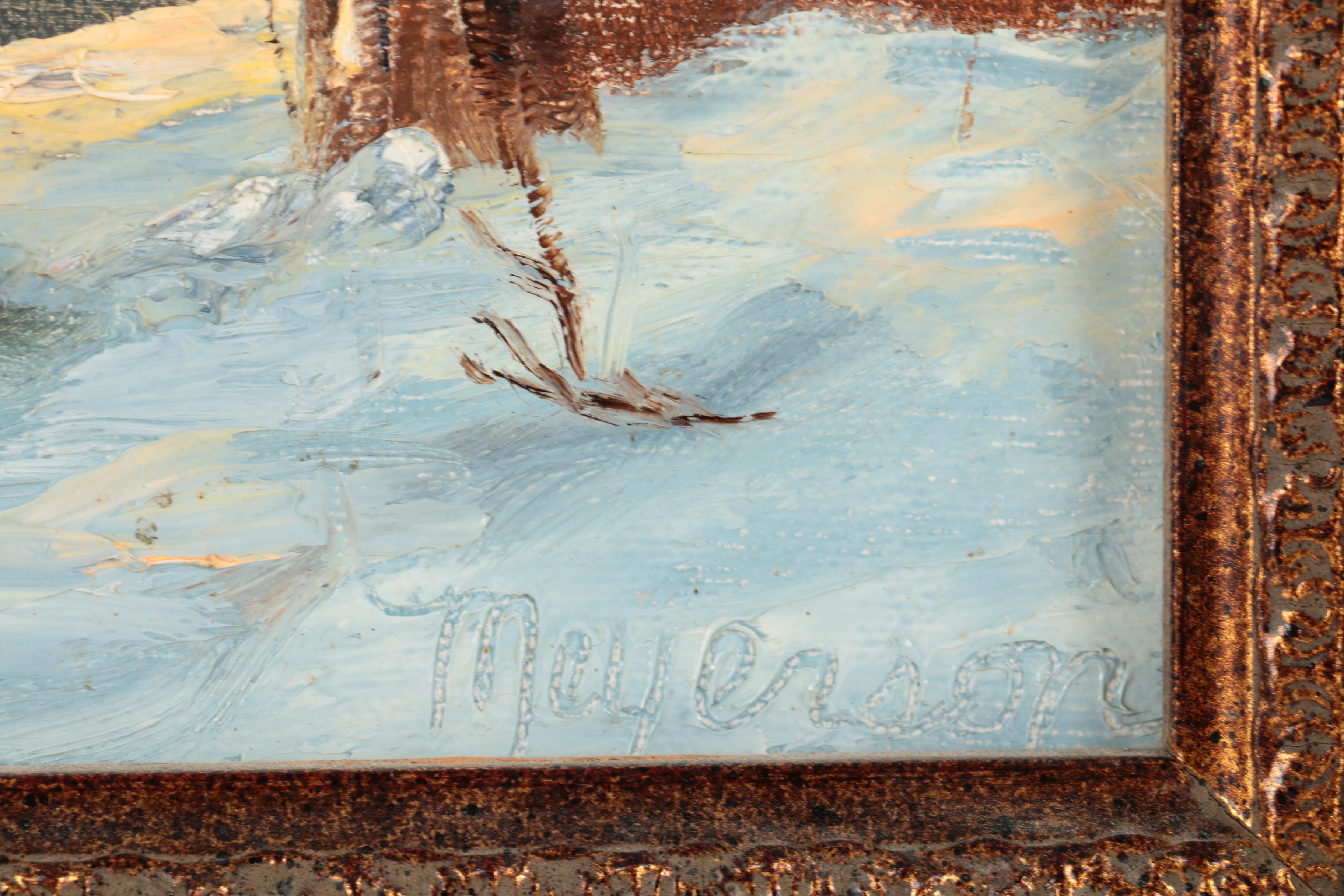 Meyerson Oil Paintings "Auburn Run" and "The Allen Place"