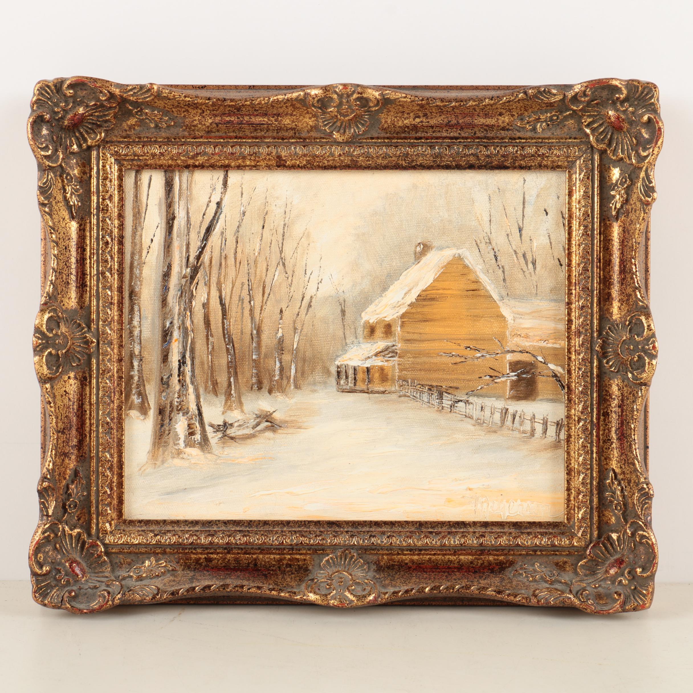 Meyerson Oil Paintings "Auburn Run" and "The Allen Place"