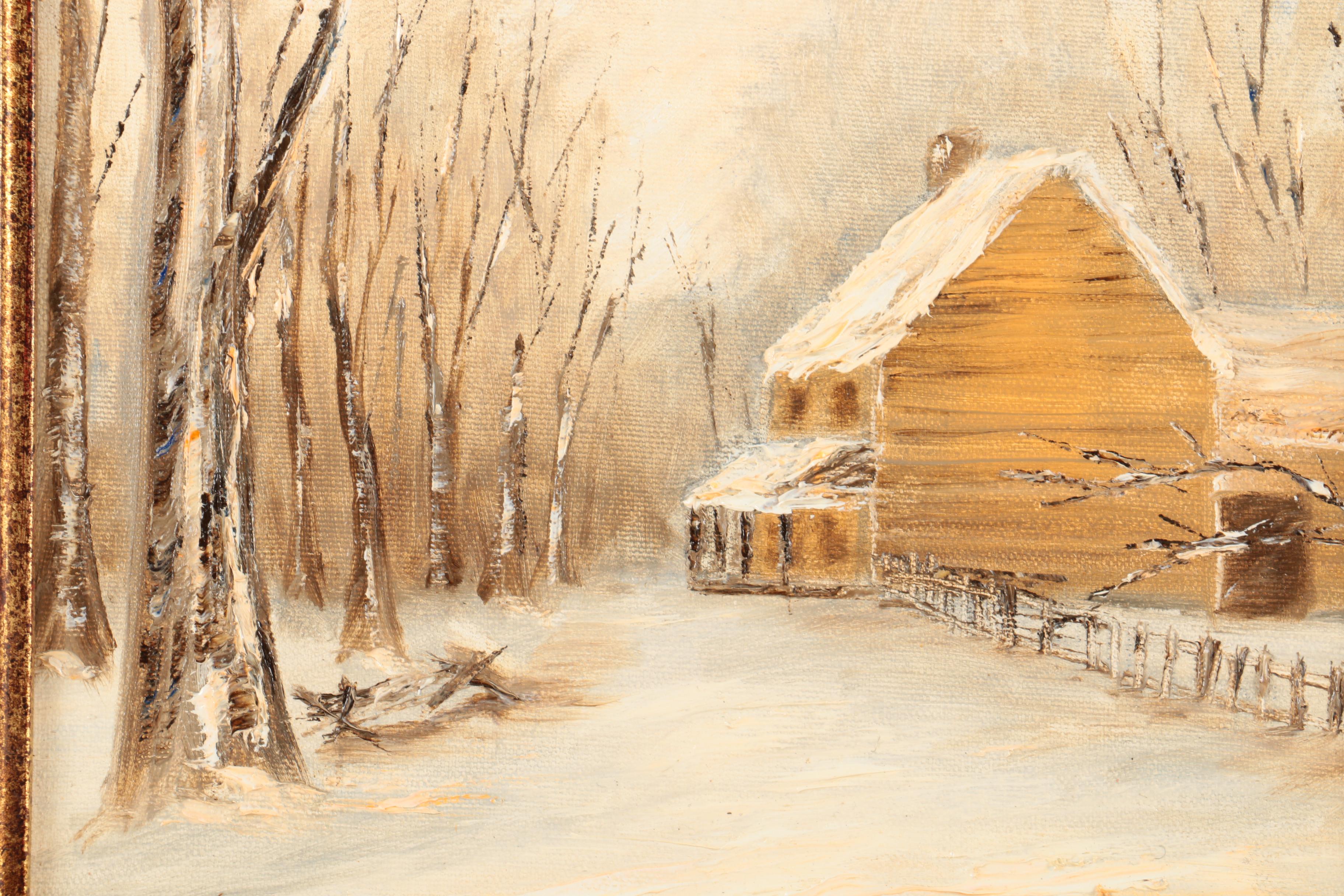Meyerson Oil Paintings "Auburn Run" and "The Allen Place"
