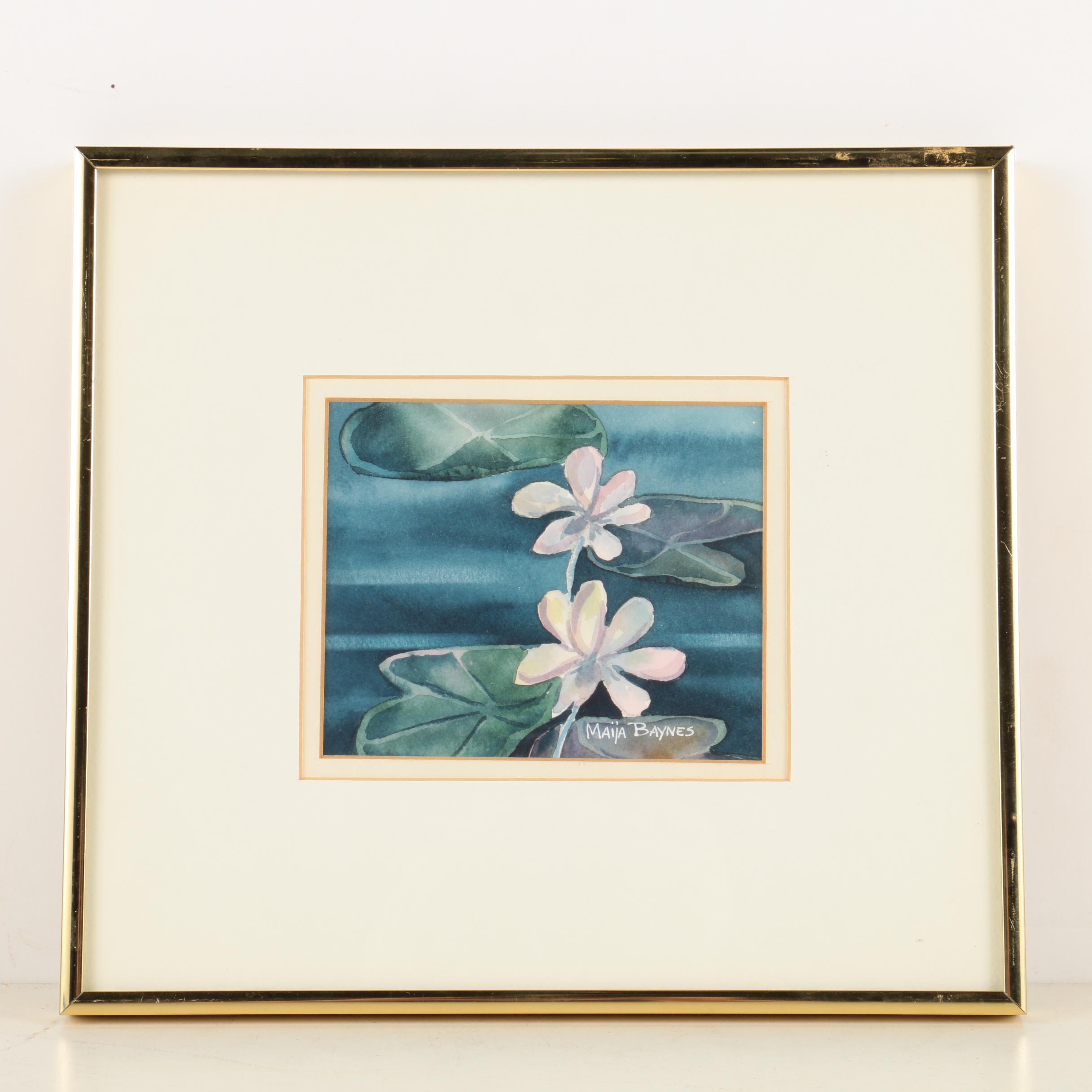 Maija Baynes Watercolor Paintings of Ponds