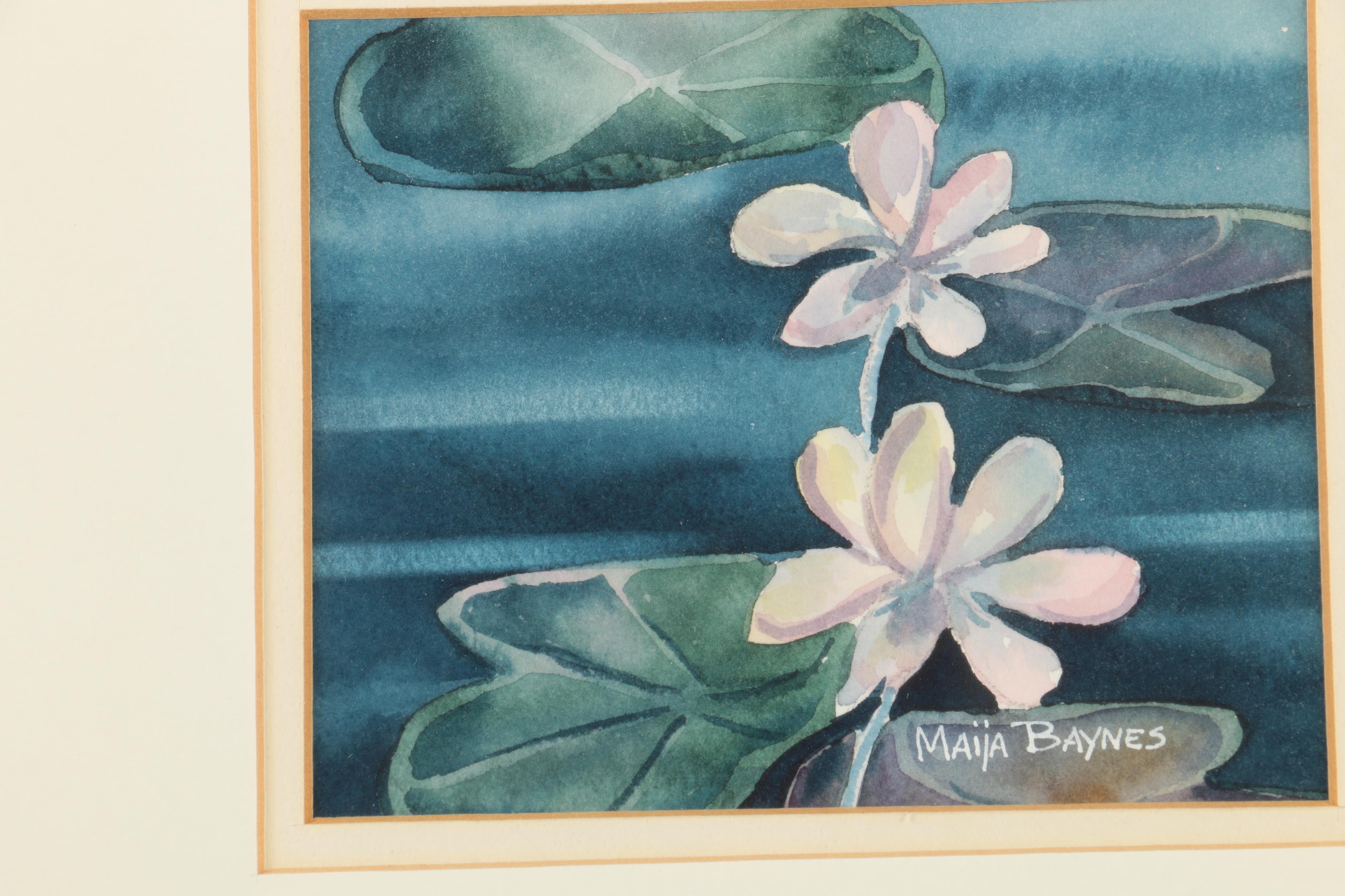 Maija Baynes Watercolor Paintings of Ponds