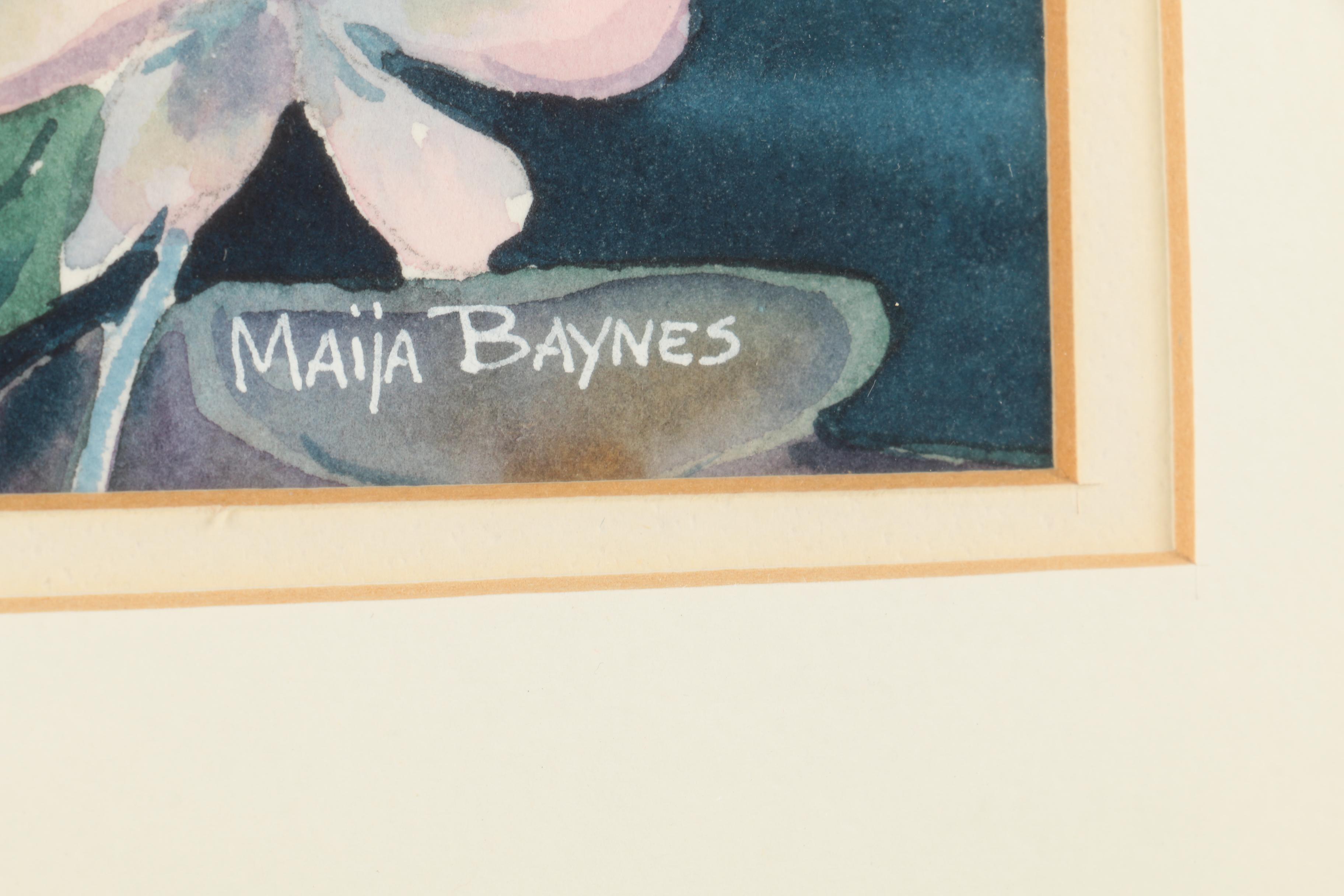 Maija Baynes Watercolor Paintings of Ponds