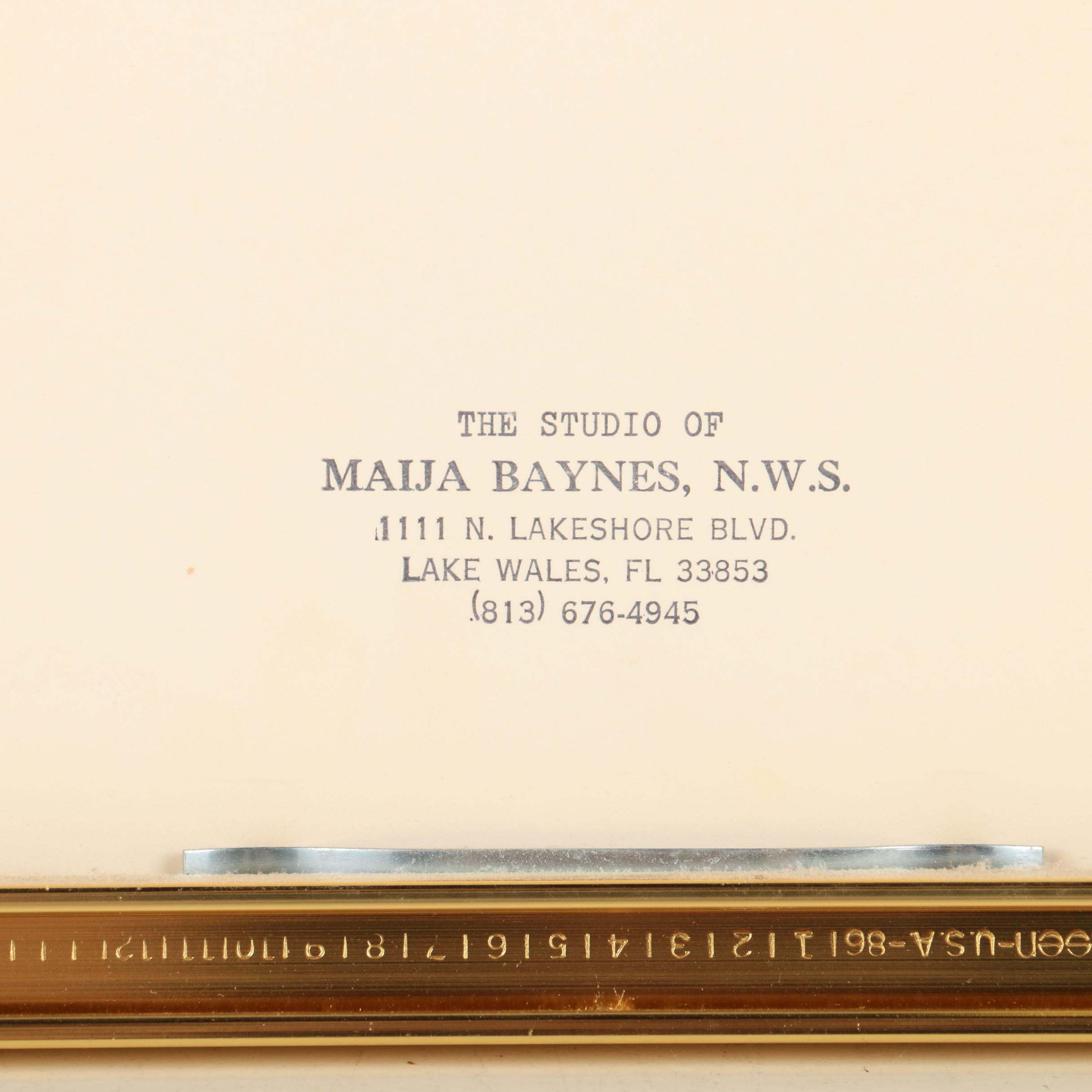 Maija Baynes Watercolor Paintings of Ponds