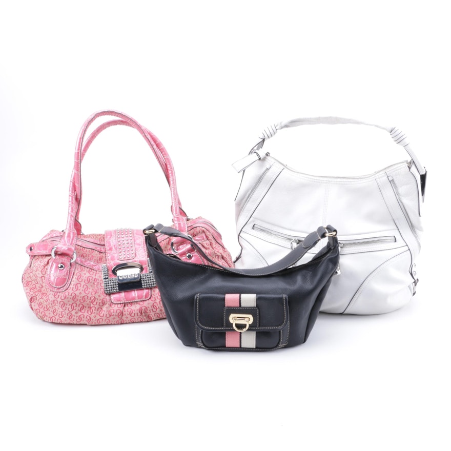 Leather and Faux Leather Handbags Including Tommy Hilfiger