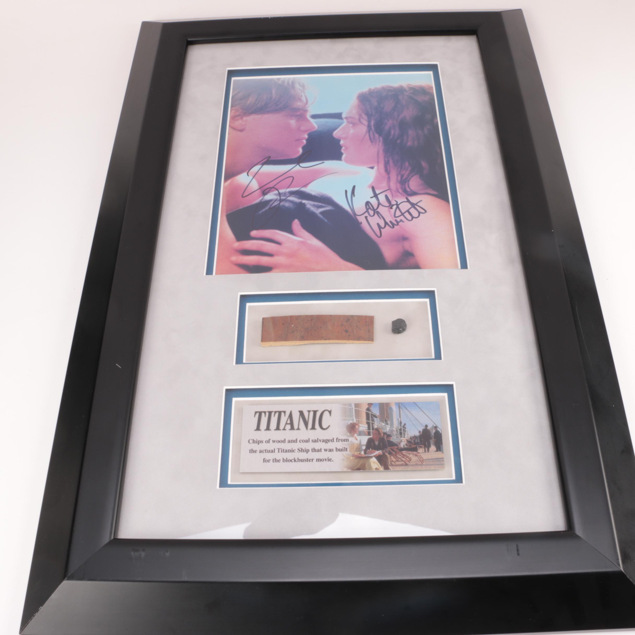 Leonardo Dicaprio and Kate Winslet Framed Autographed Photo