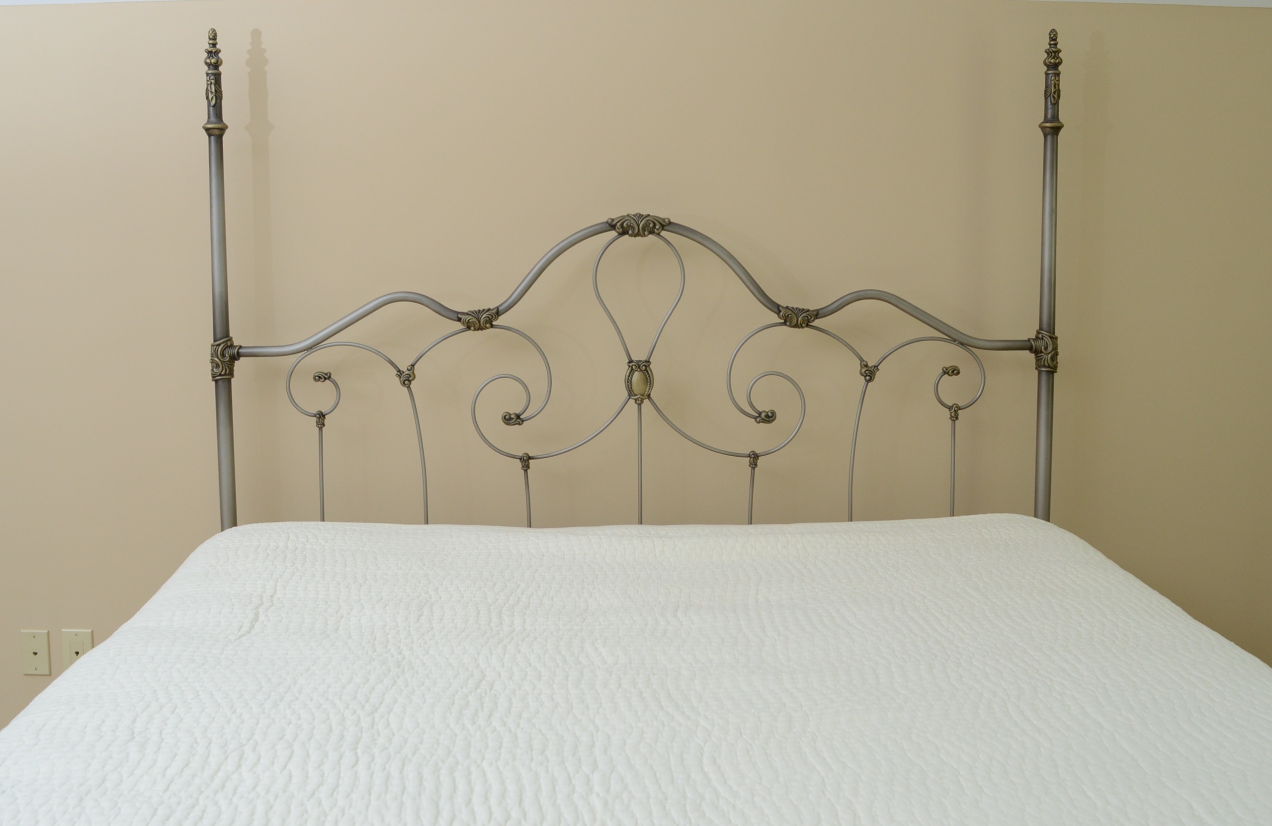 Ornate Four Poster Metal Bed Frame