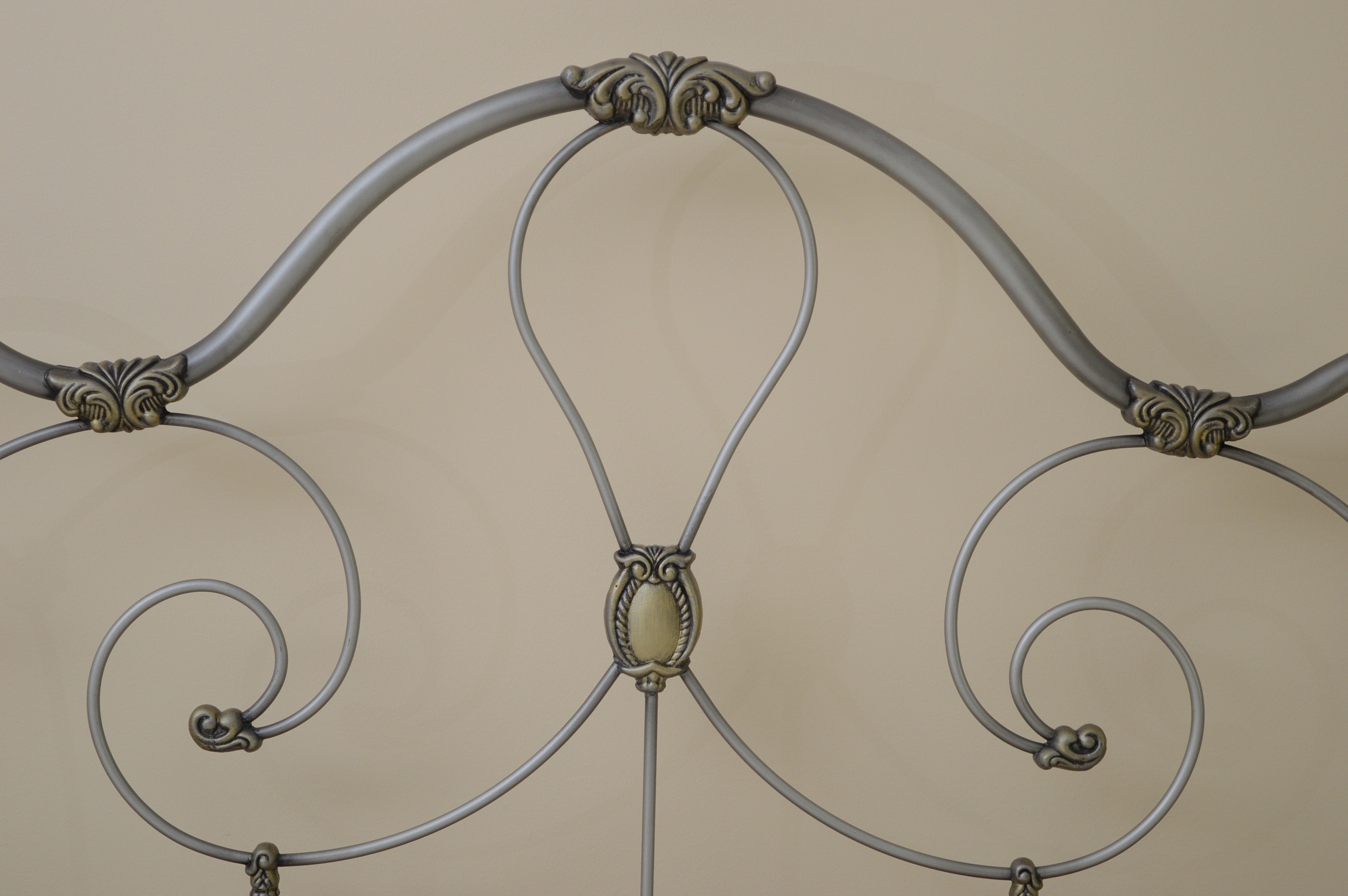 Ornate Four Poster Metal Bed Frame