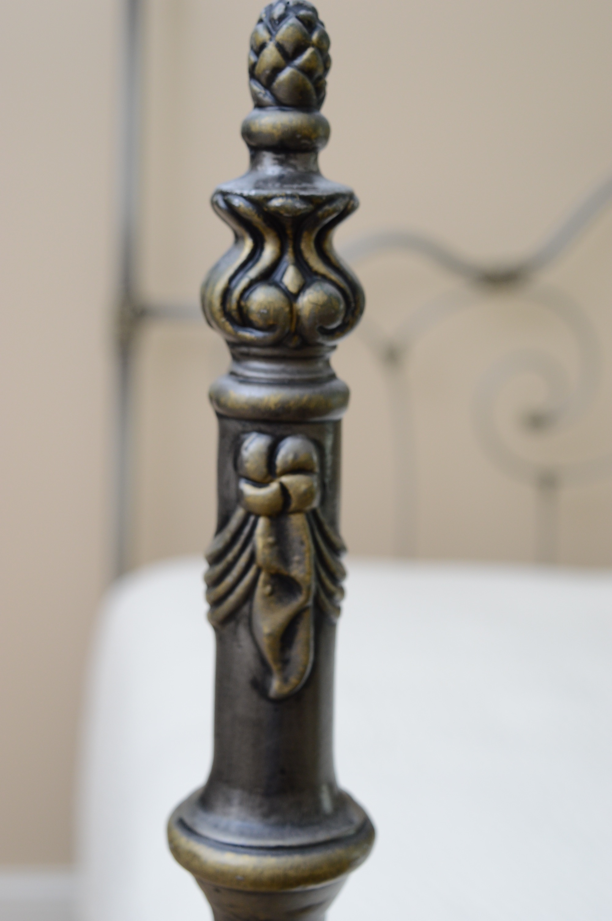 Ornate Four Poster Metal Bed Frame