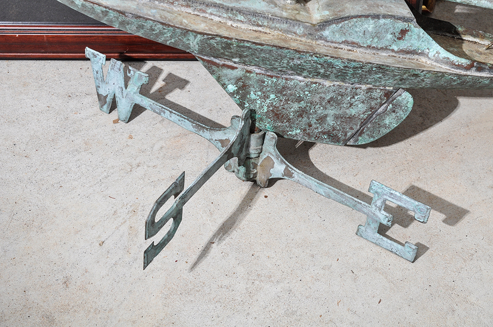 Weather Vane in the Form of a Sailboat