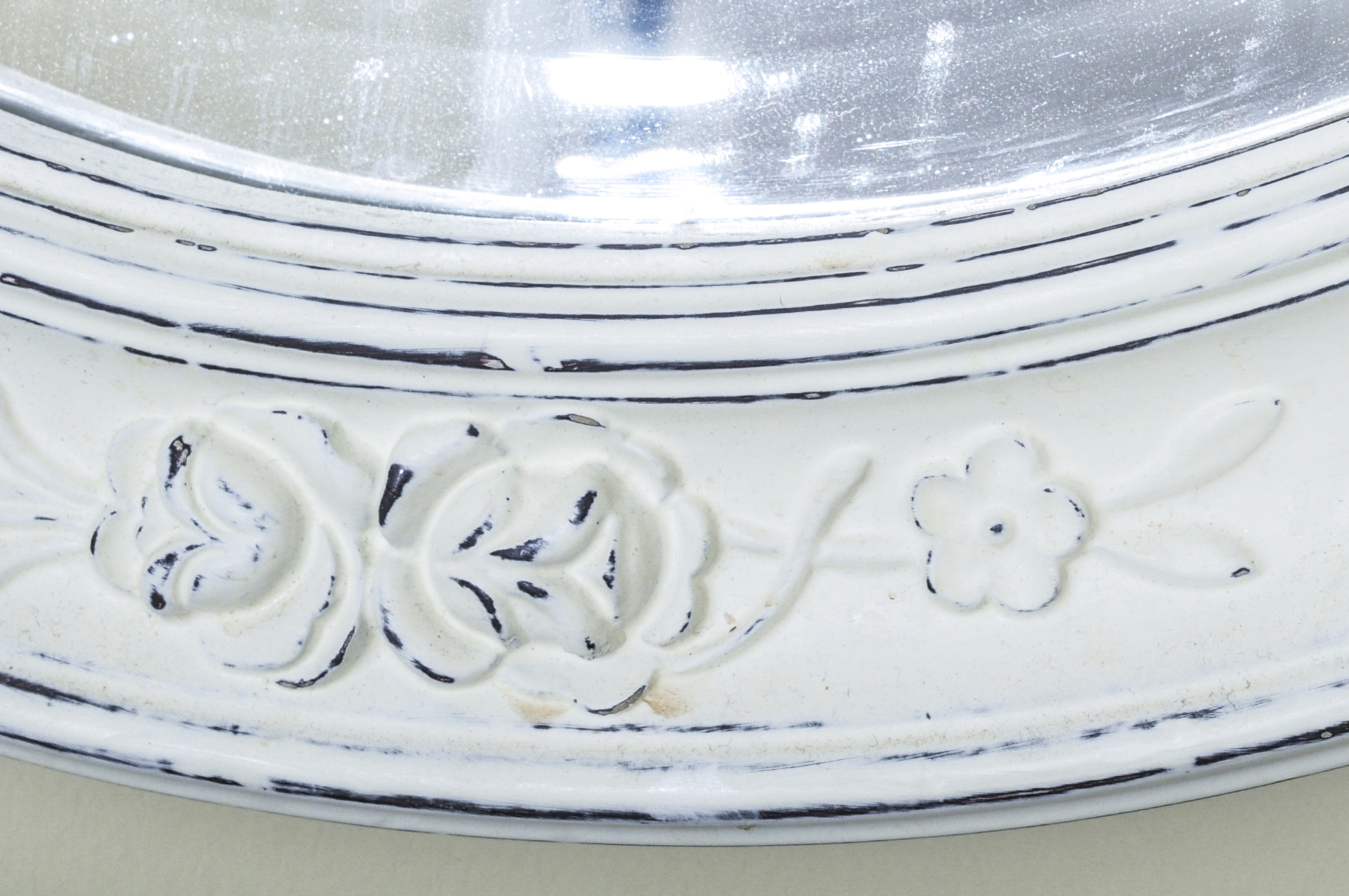 French Provincial Style Mirror and Table Lamp