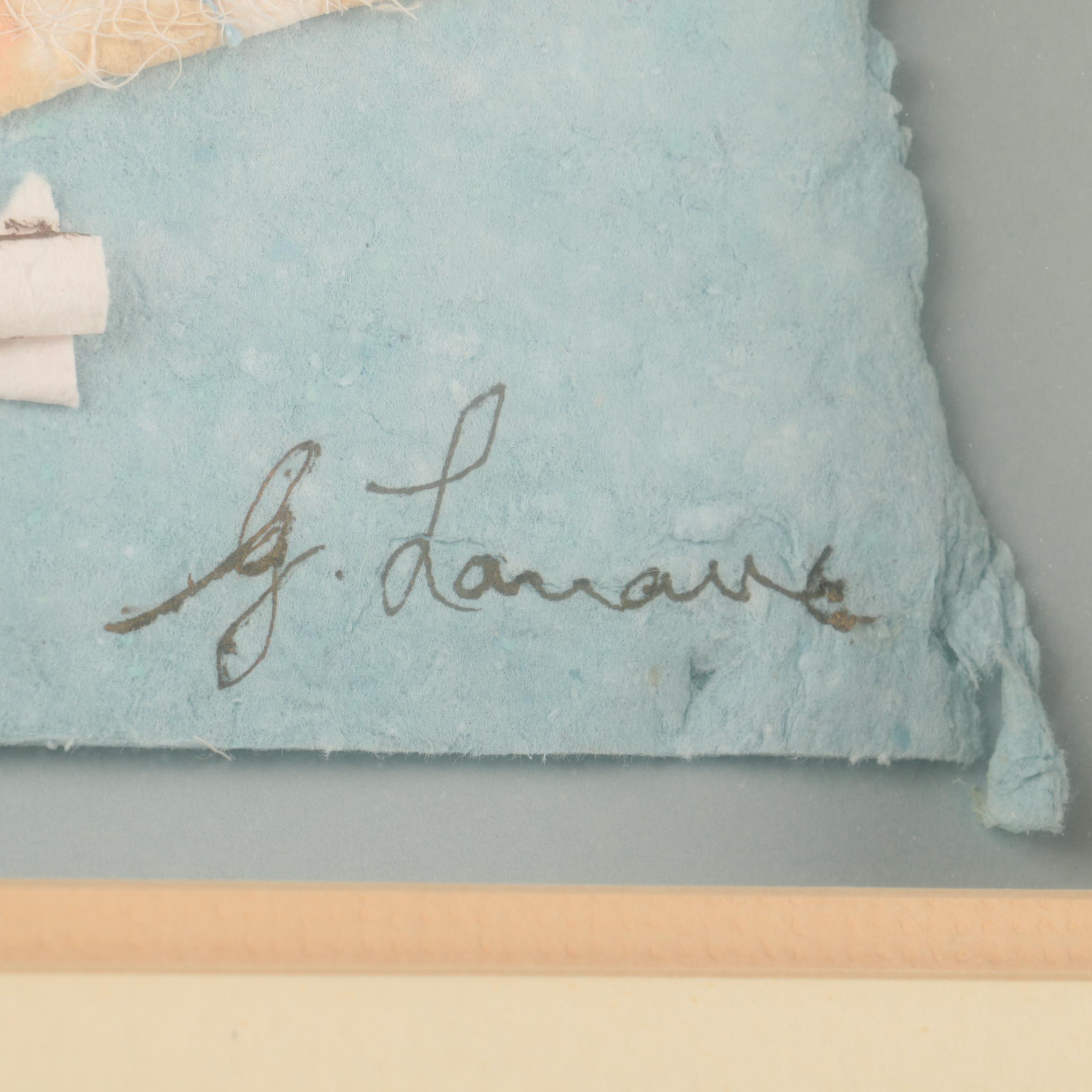 Mixed Media Collage of a Fan