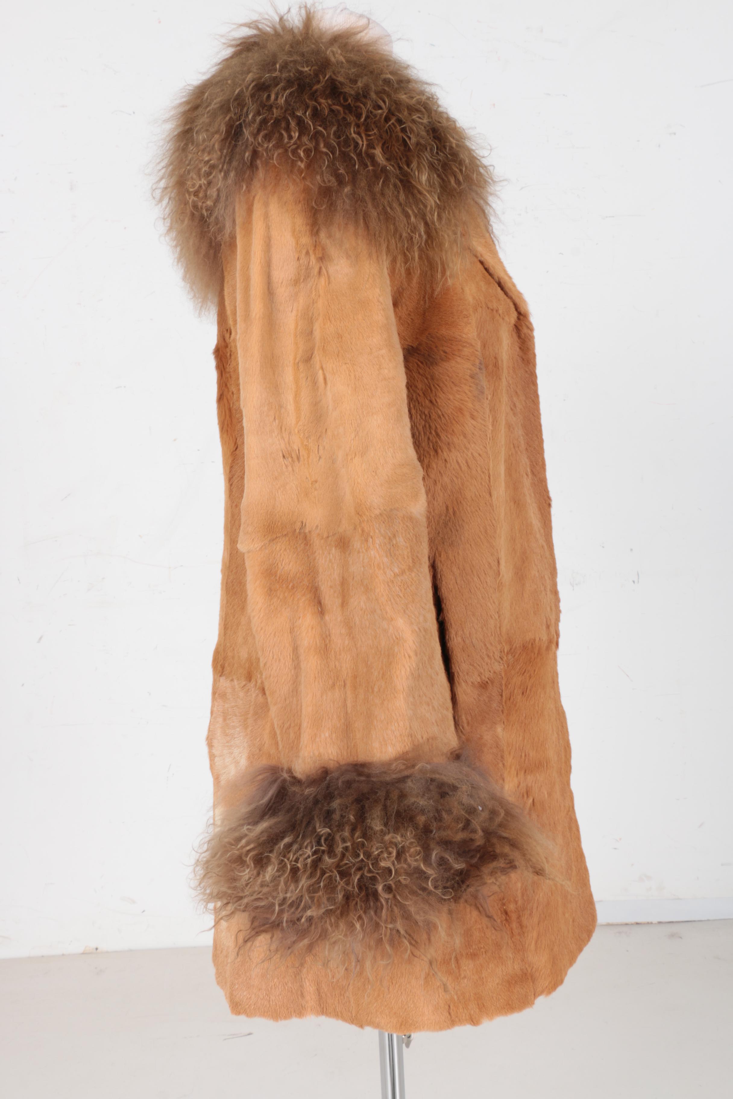 Women's Goat and Mongolian Lamb Fur Coat