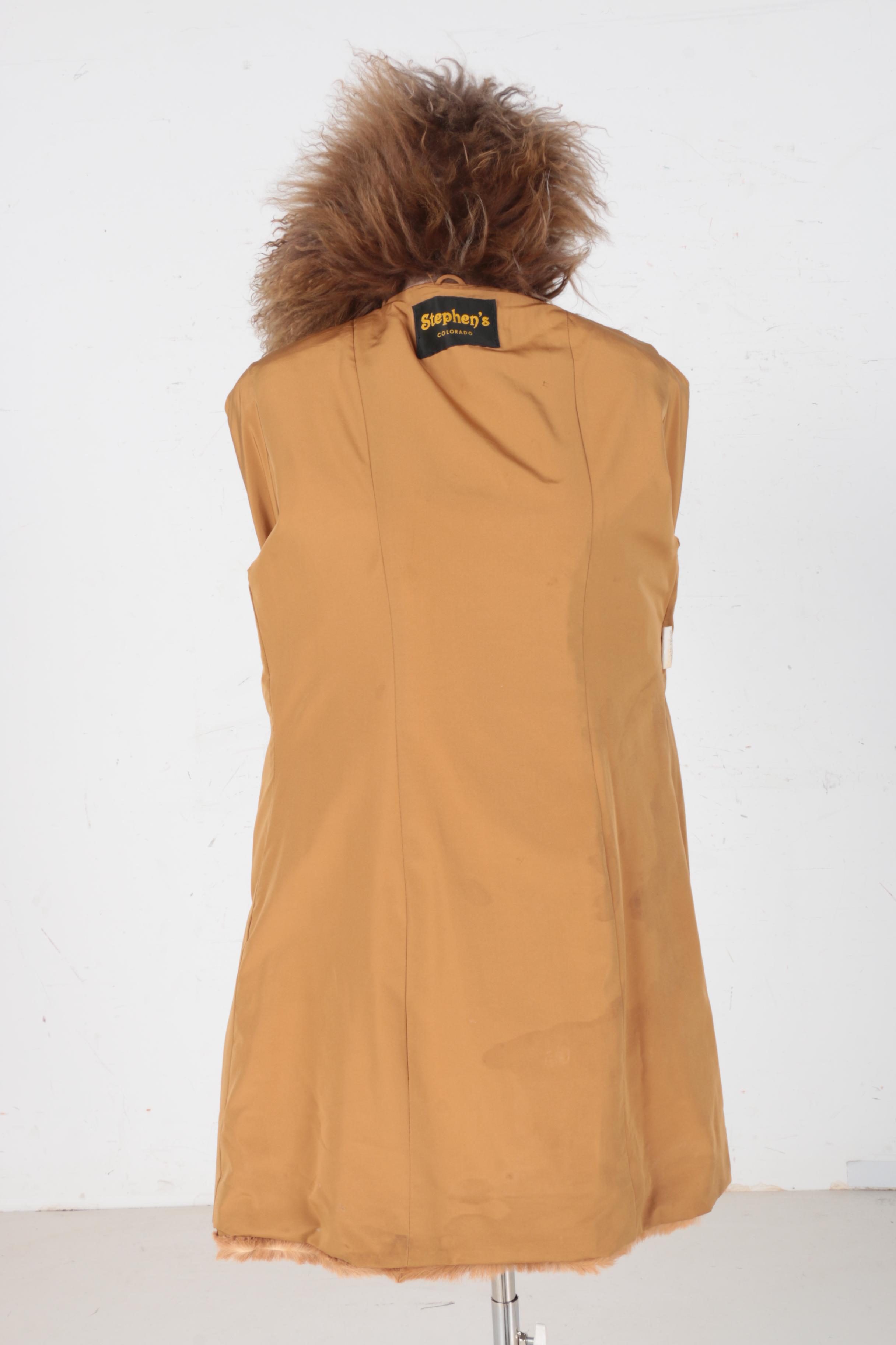 Women's Goat and Mongolian Lamb Fur Coat