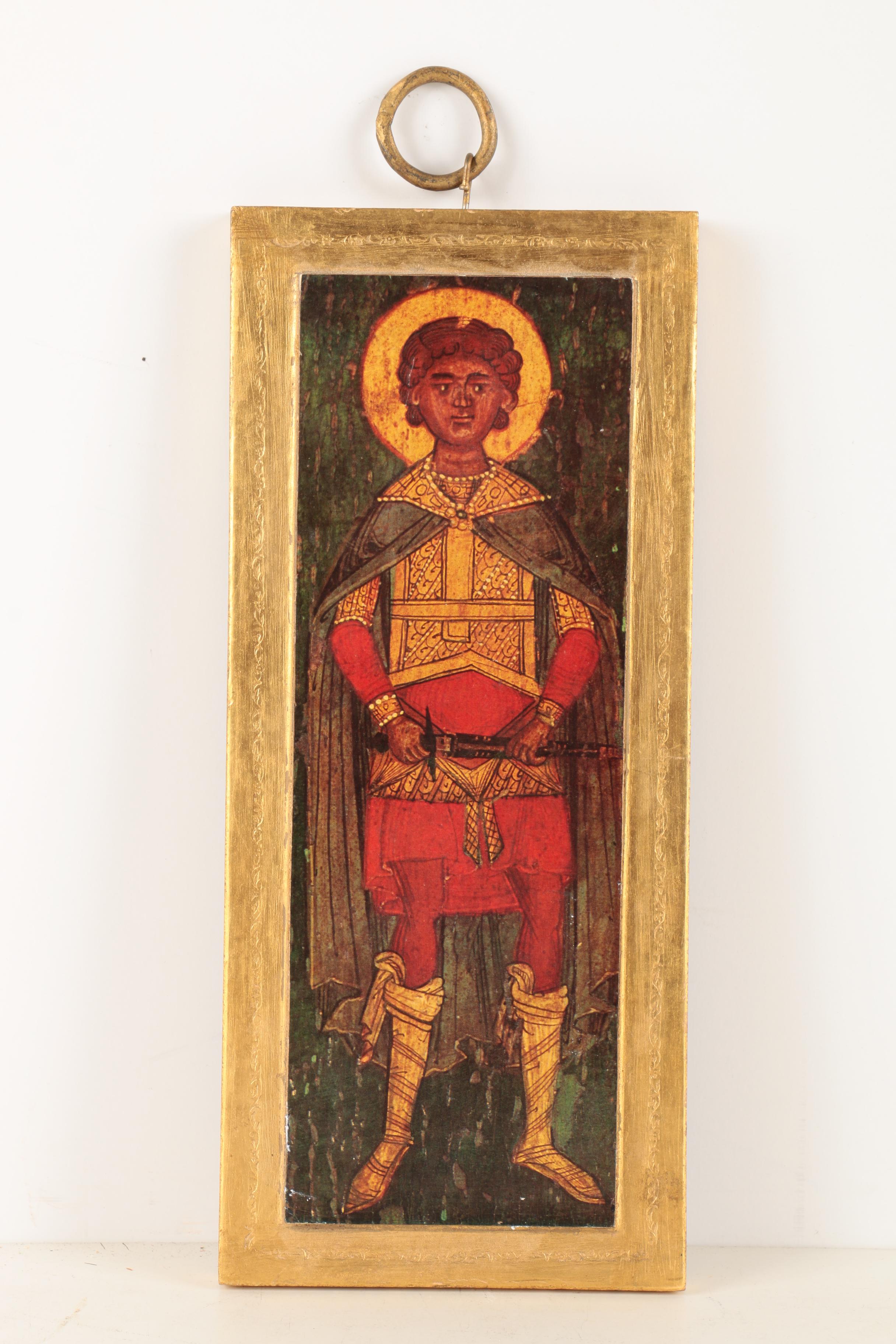 Plaster Astrological Wall Decor and Decorative Icons on Wood