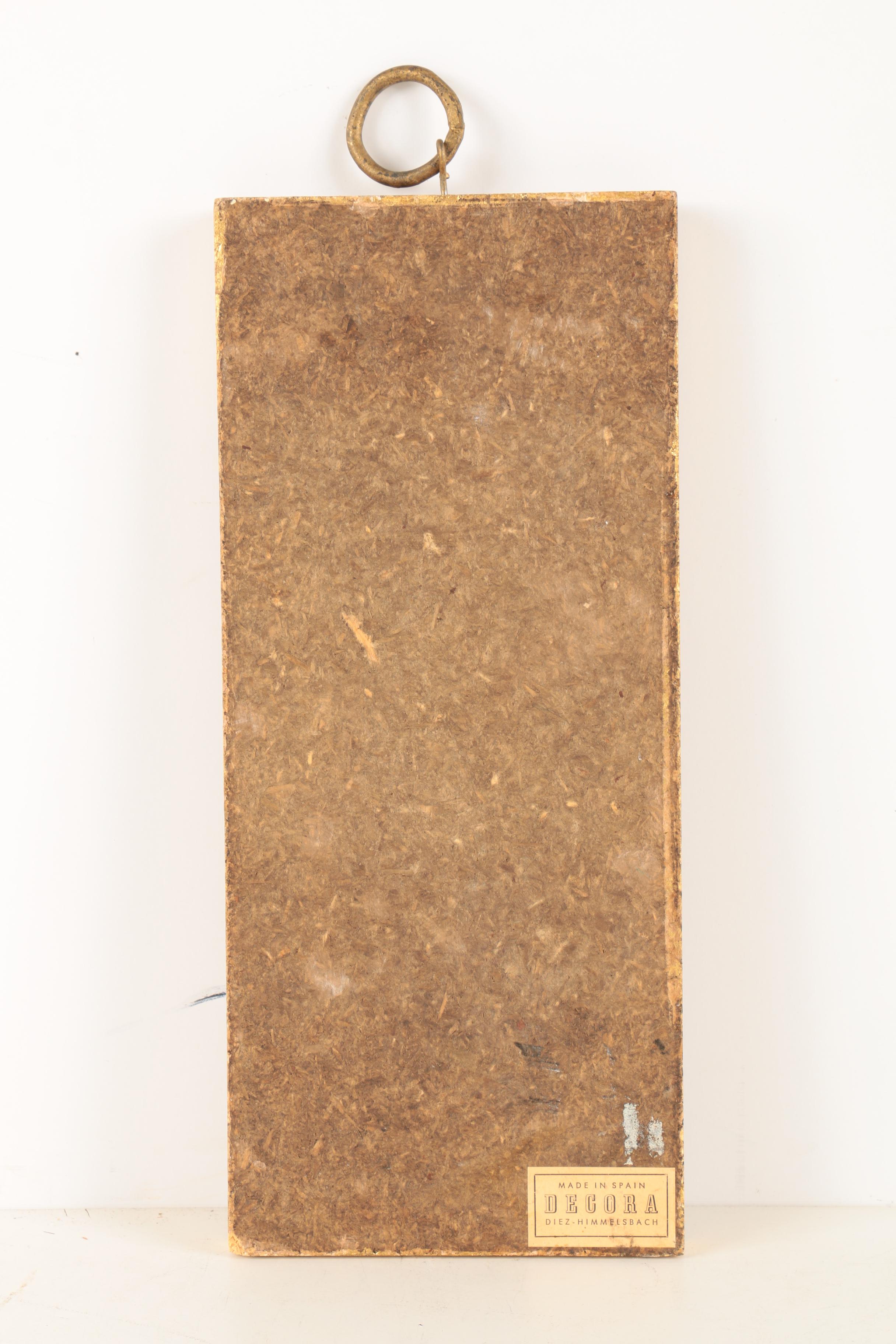 Plaster Astrological Wall Decor and Decorative Icons on Wood