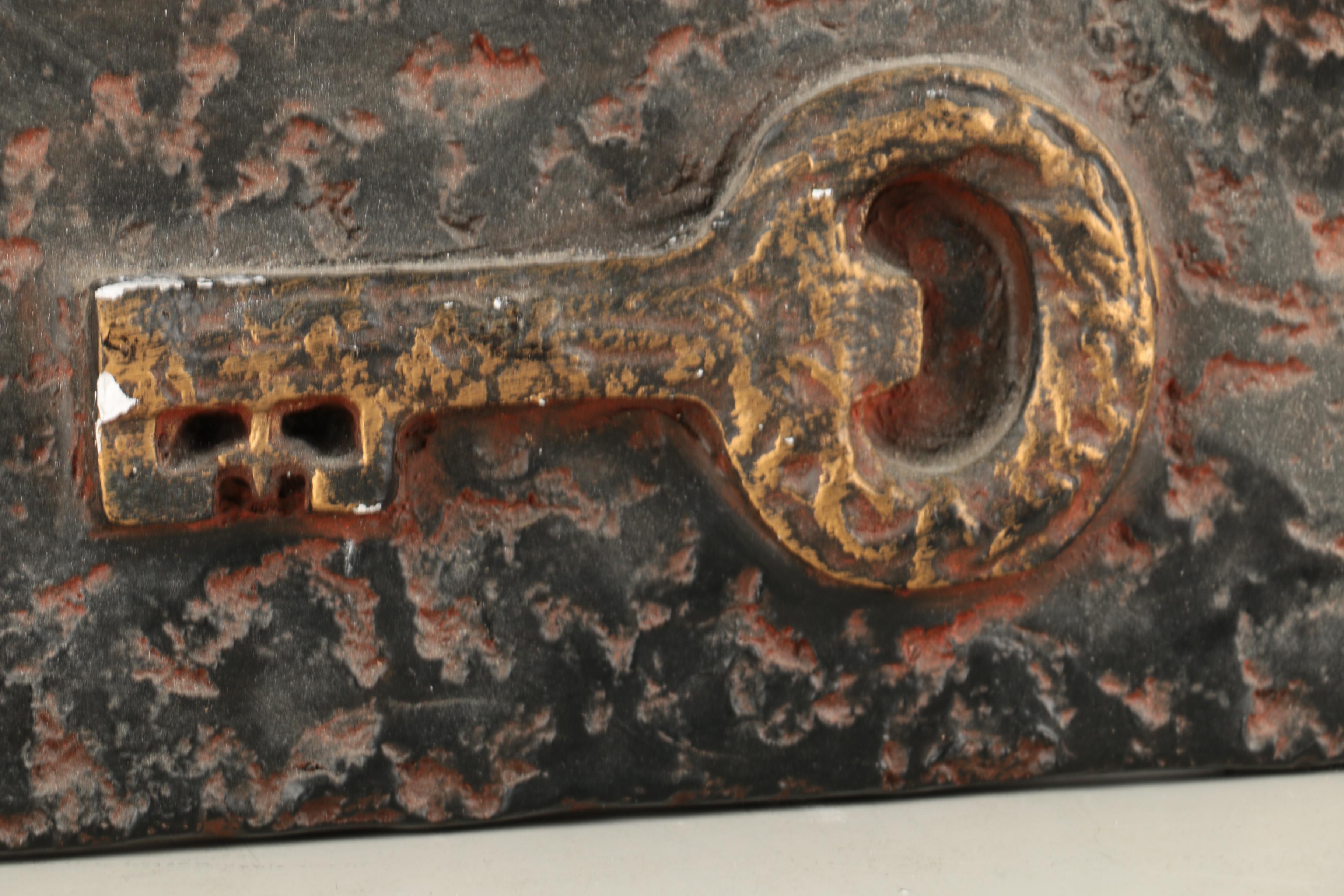 Plaster Astrological Wall Decor and Decorative Icons on Wood