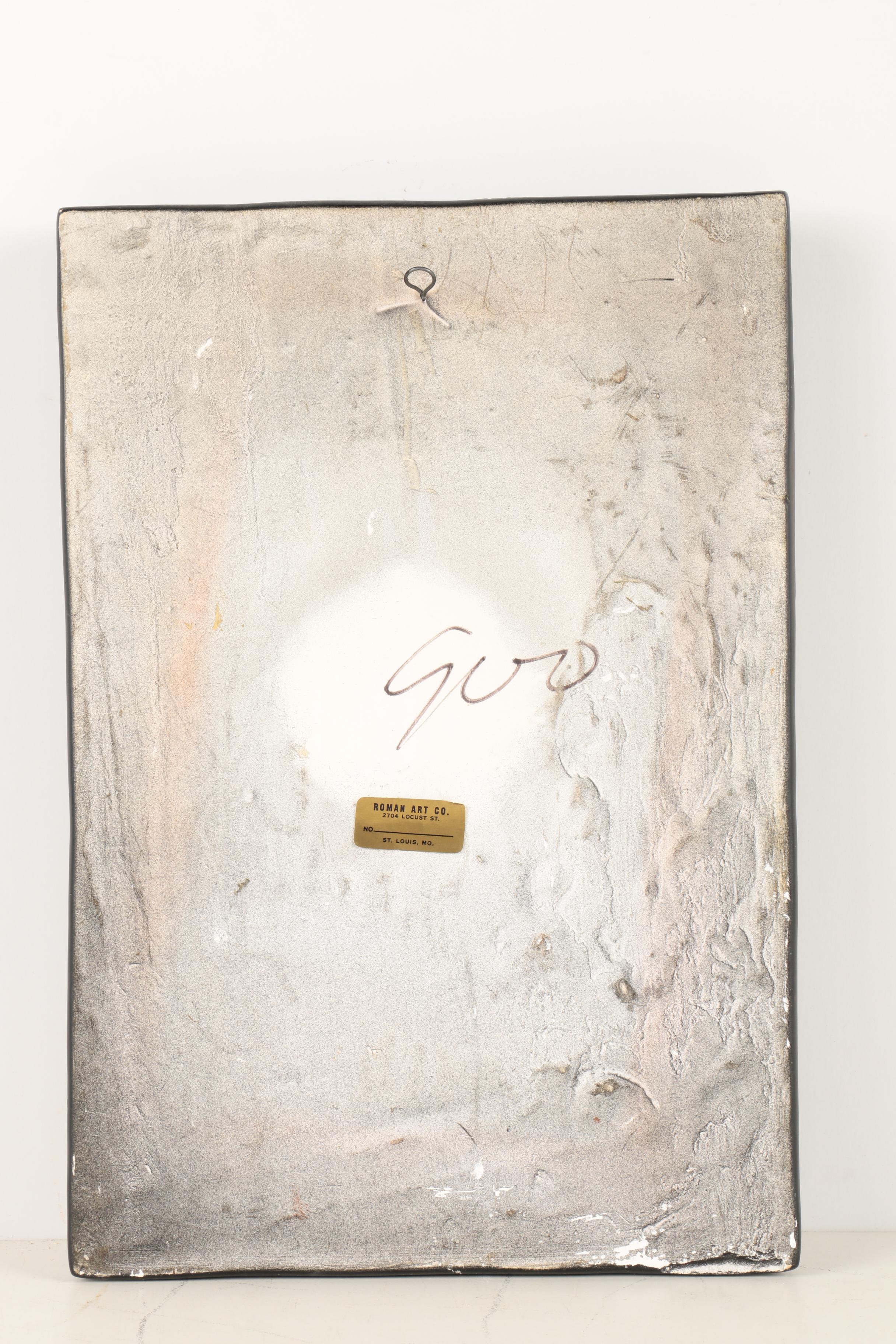 Plaster Astrological Wall Decor and Decorative Icons on Wood