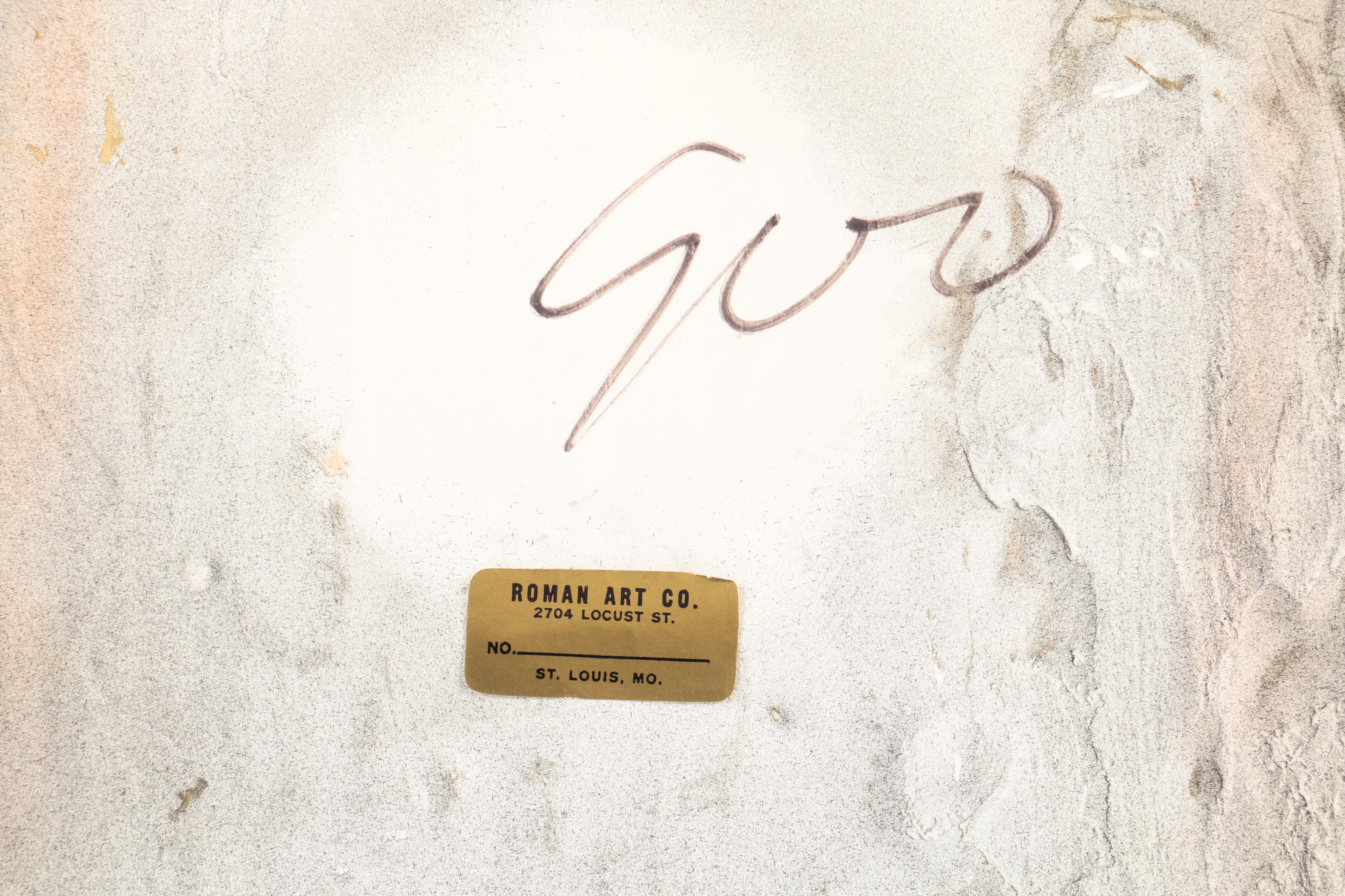 Plaster Astrological Wall Decor and Decorative Icons on Wood