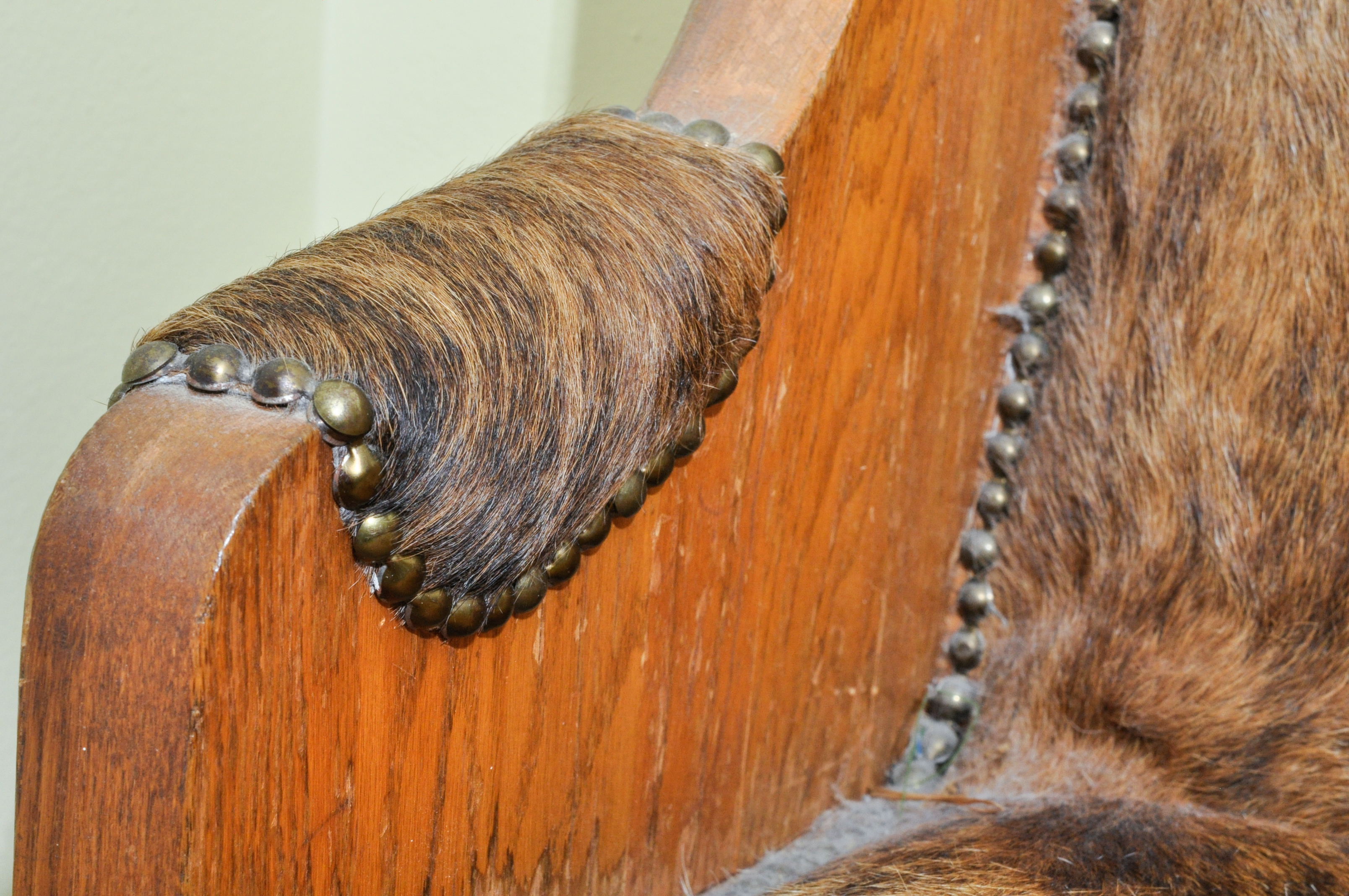 Hide Covered Church Pew