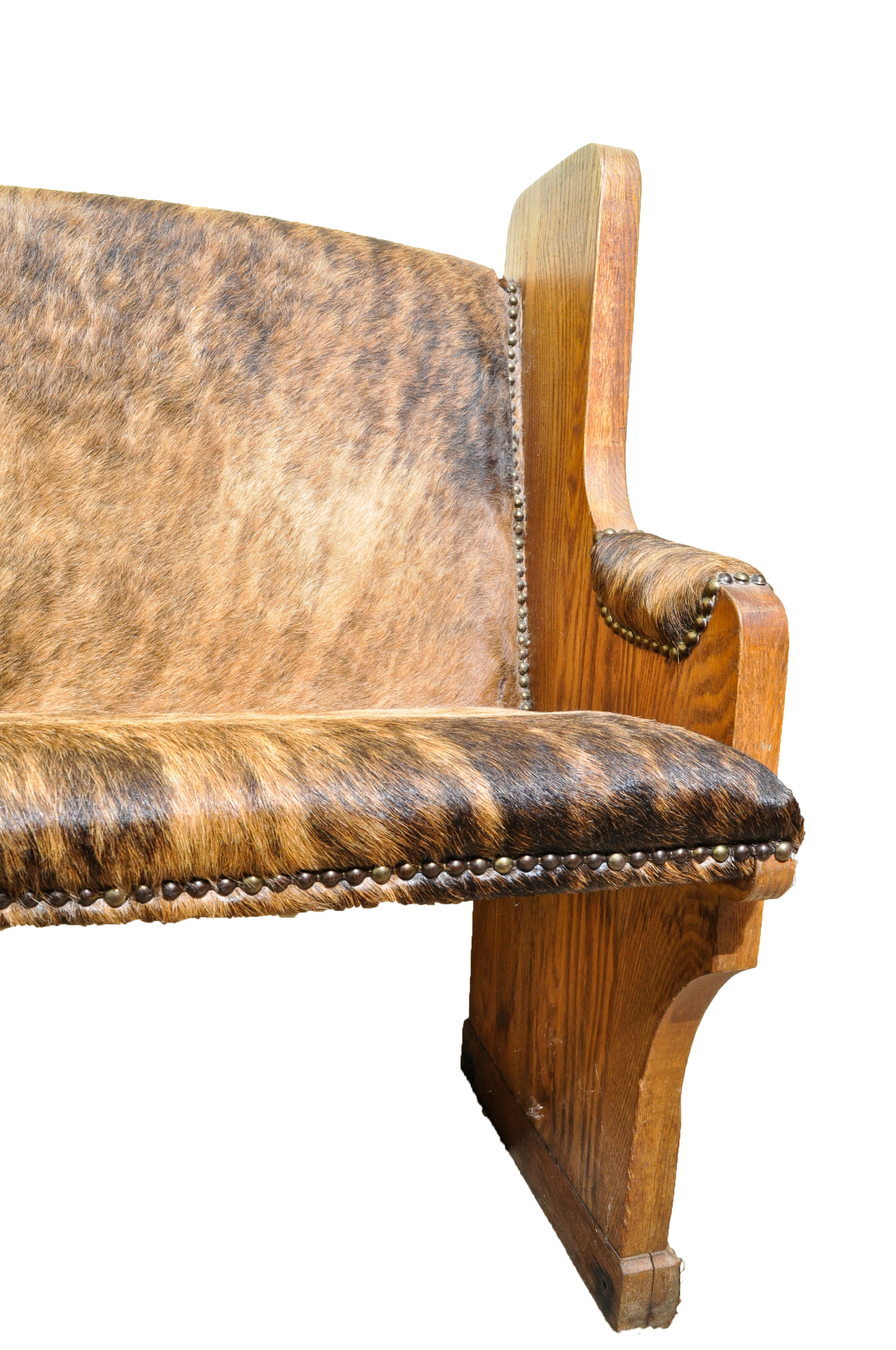 Hide Covered Church Pew