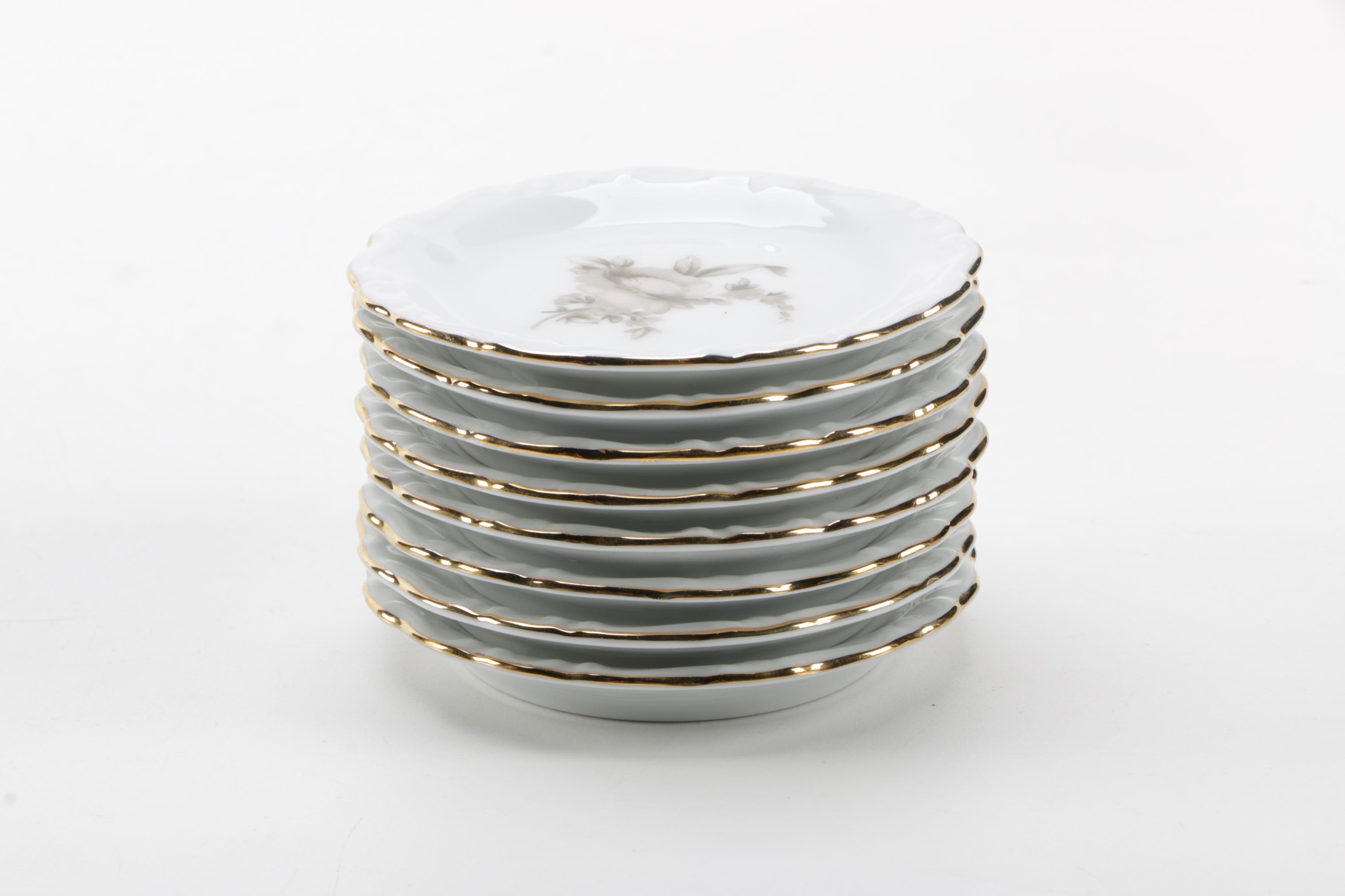 Vintage Johann Haviland "Sepia Rose" Porcelain Tableware