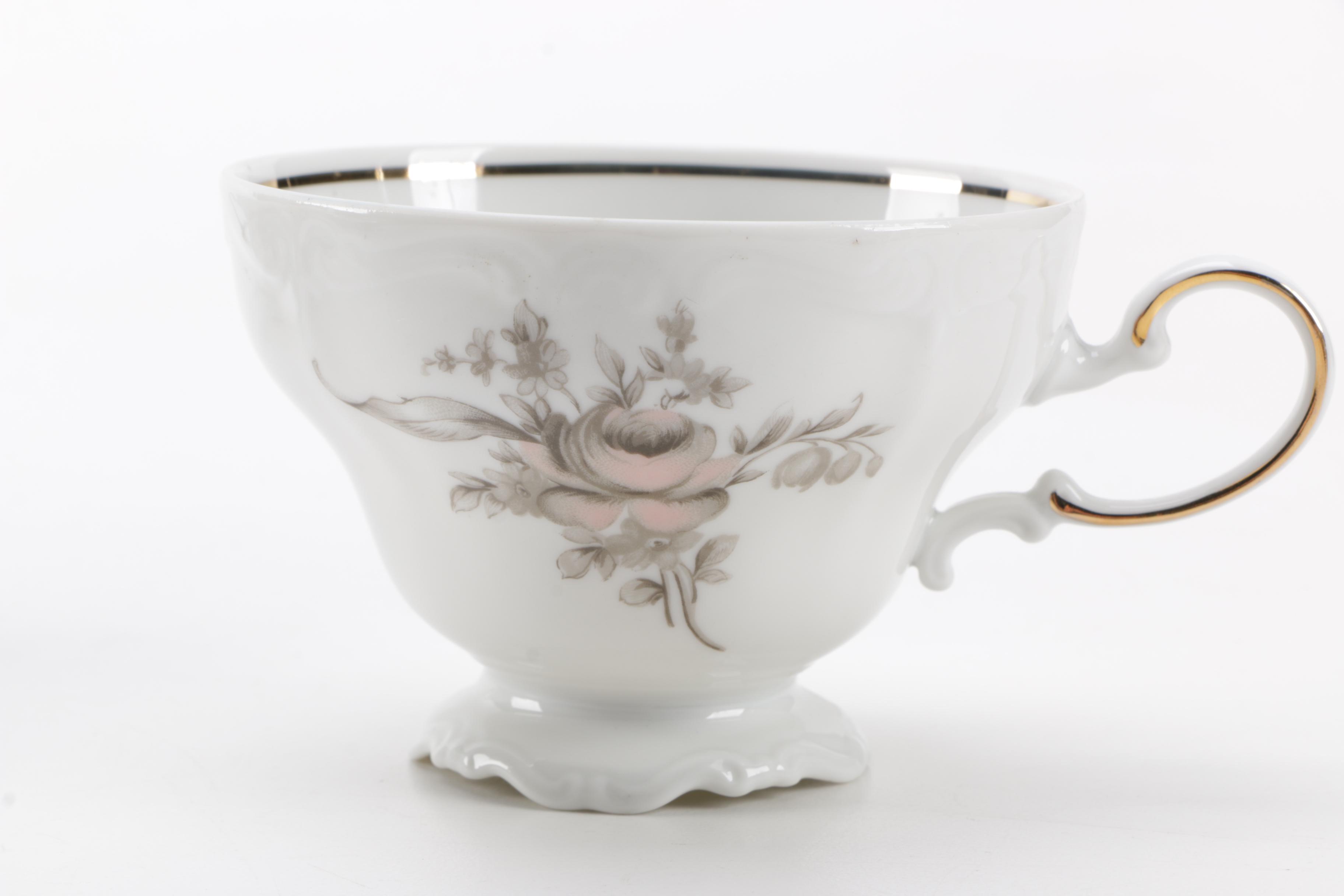 Vintage Johann Haviland "Sepia Rose" Porcelain Tableware