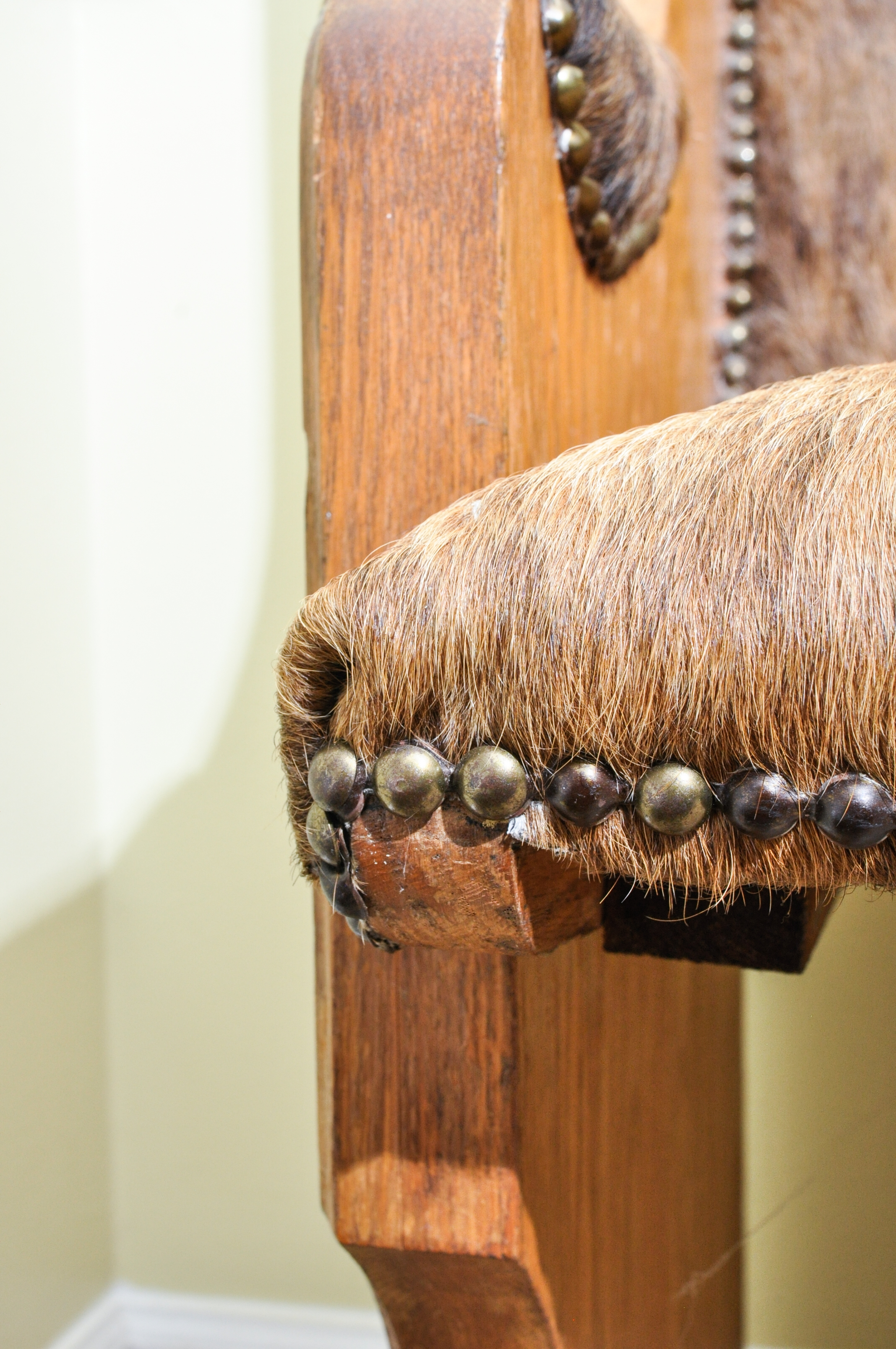 Hide Covered Church Pew