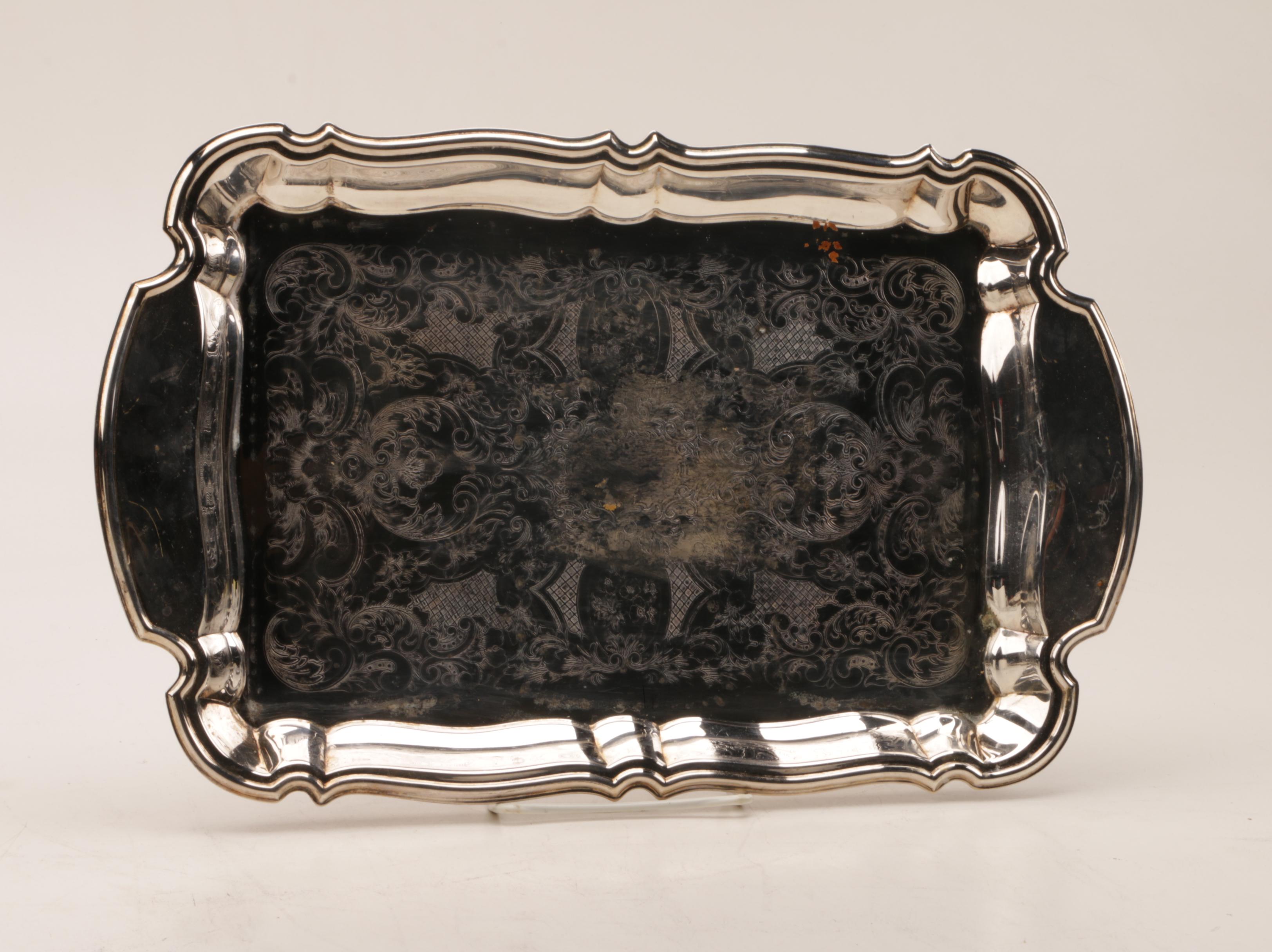 Silver Plate and Glass Relish Servers Including Wallace