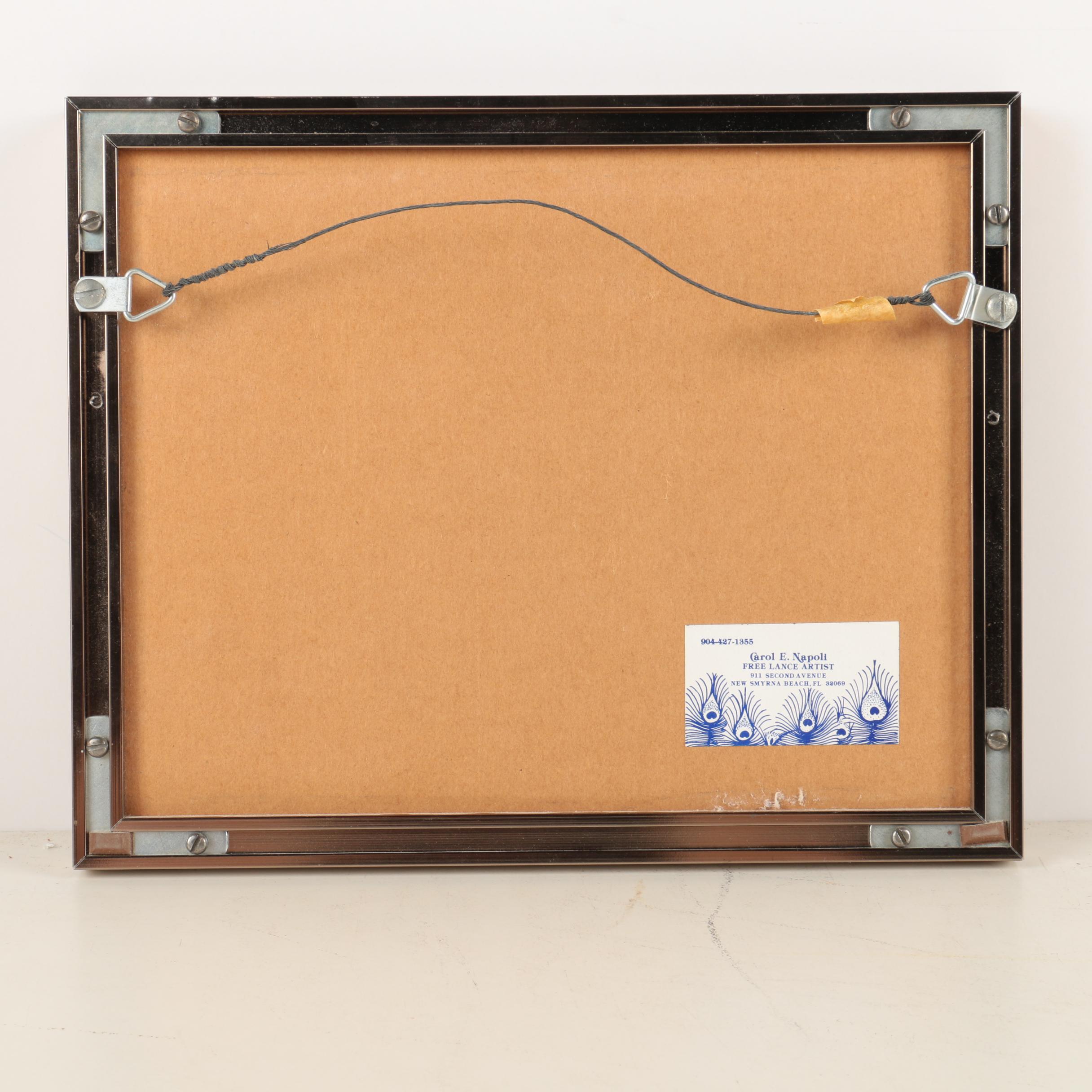 Carol E. Napoli and Libby Chalk Pastel Drawings of Beaches