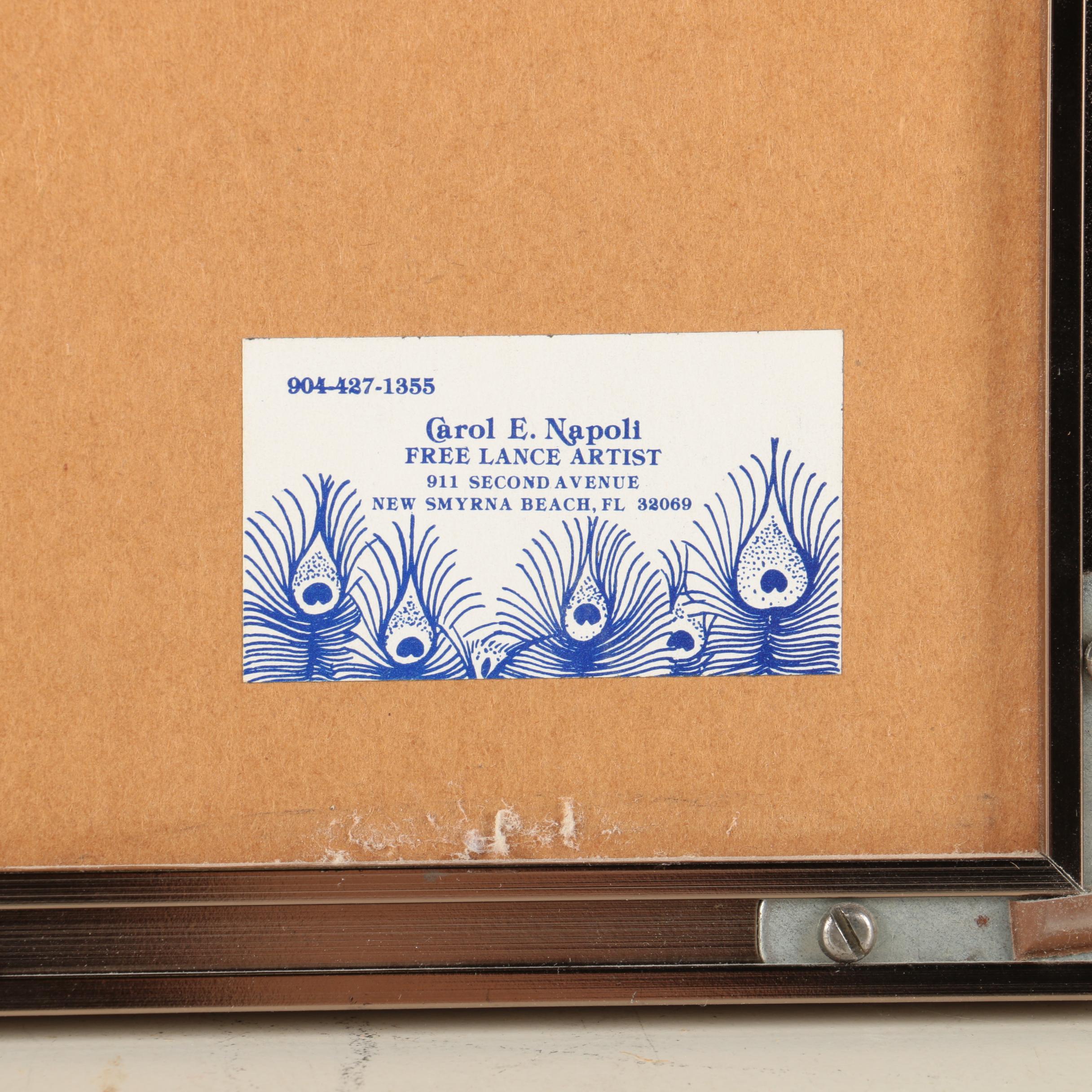 Carol E. Napoli and Libby Chalk Pastel Drawings of Beaches