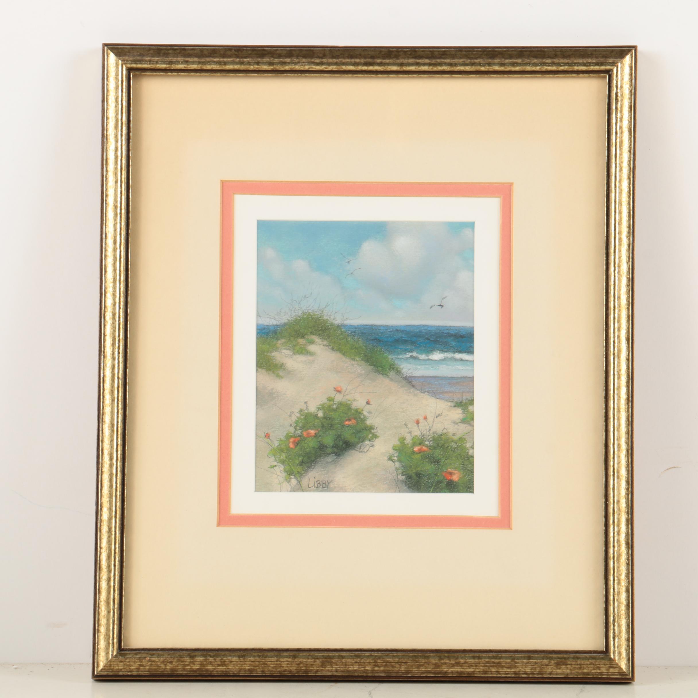 Carol E. Napoli and Libby Chalk Pastel Drawings of Beaches