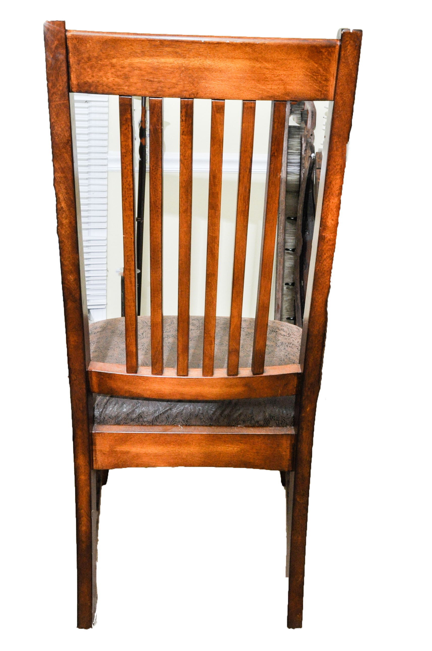 Arts-and-Crafts Style Dining Table and Six Chairs