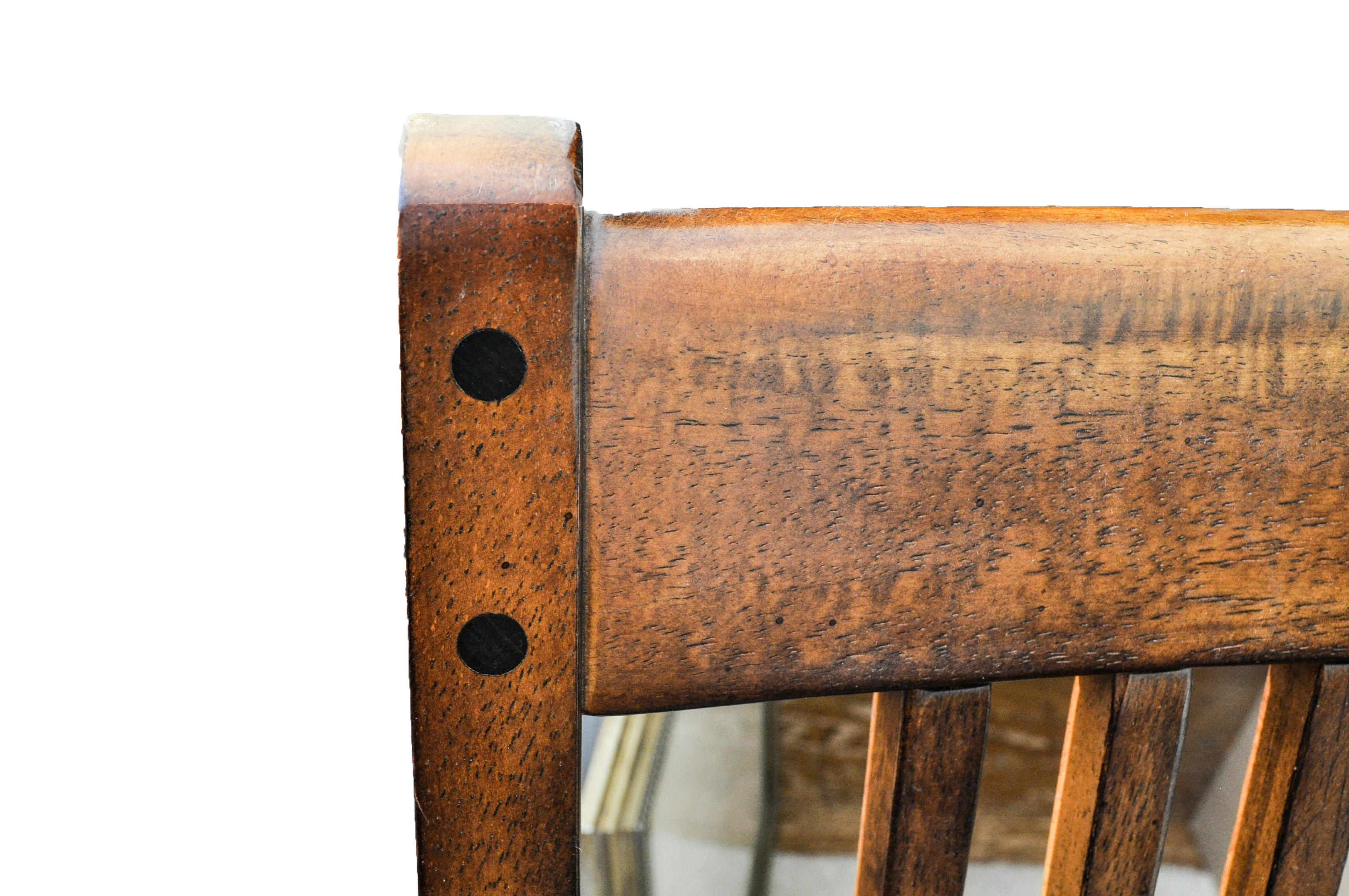 Arts-and-Crafts Style Dining Table and Six Chairs