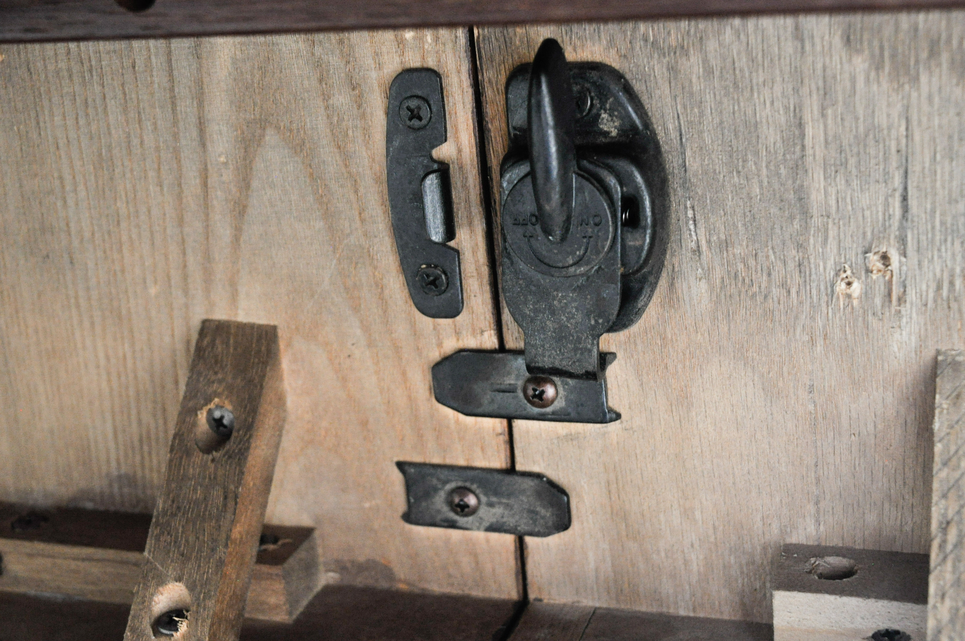 Arts-and-Crafts Style Dining Table and Six Chairs