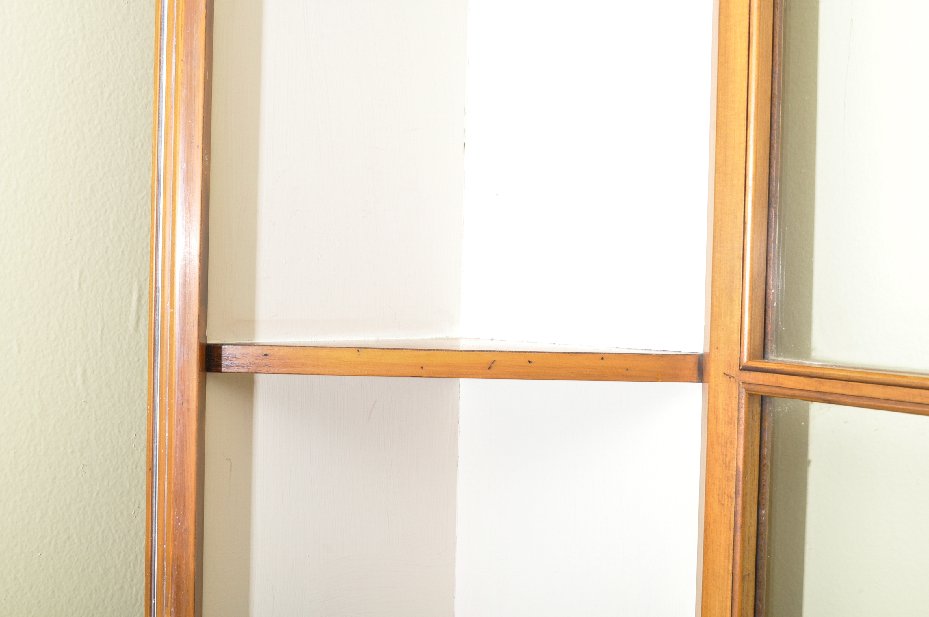 Pine Corner Display Cabinet