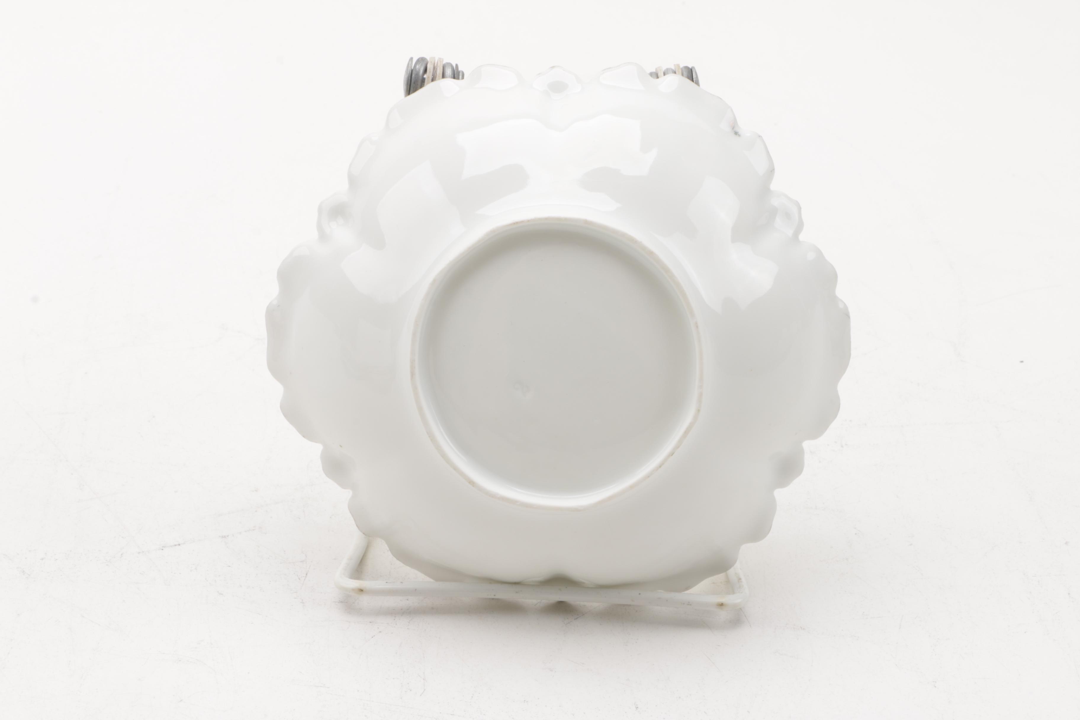 Antique Floral Decorated Porcelain Tableware