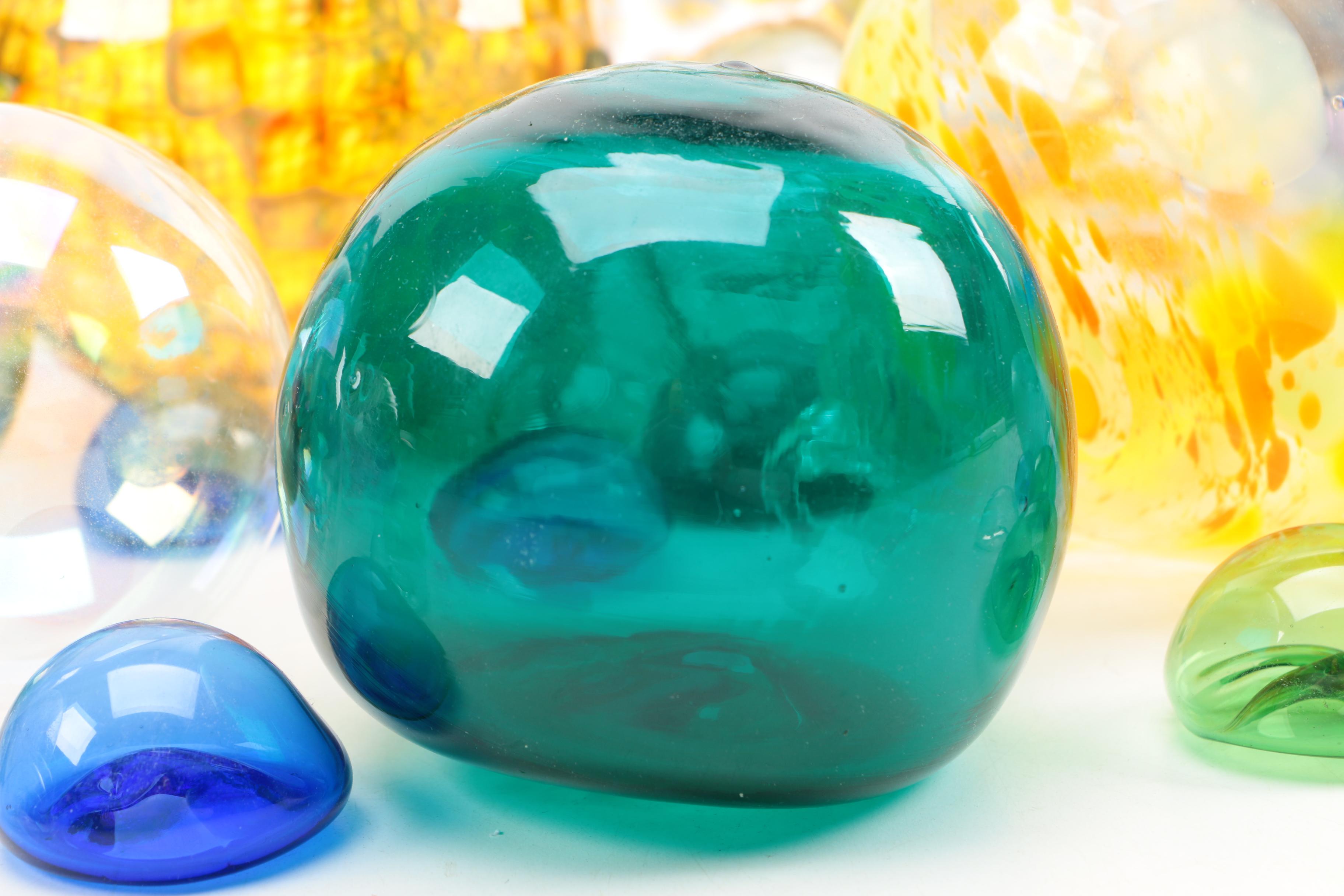 Art Glass Orb Window Decor