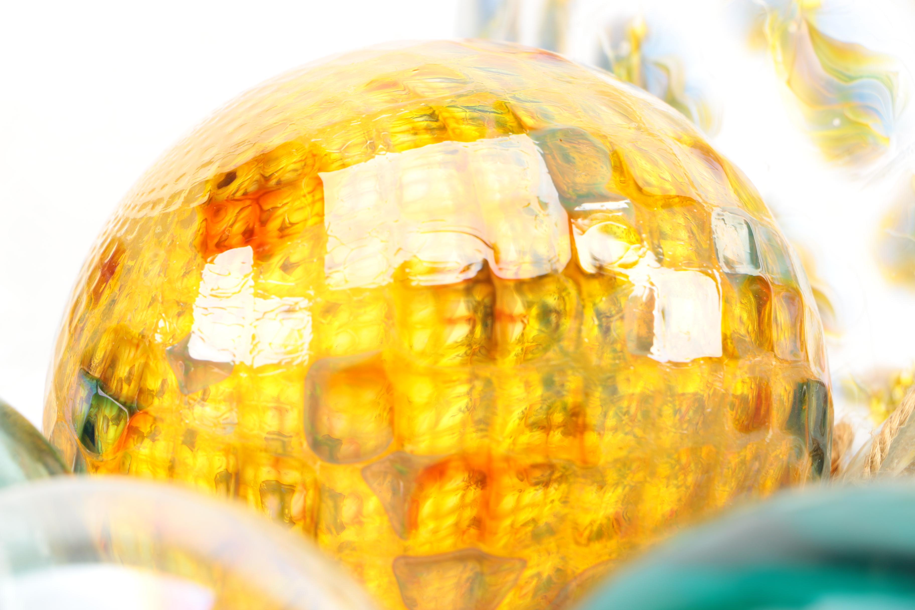 Art Glass Orb Window Decor