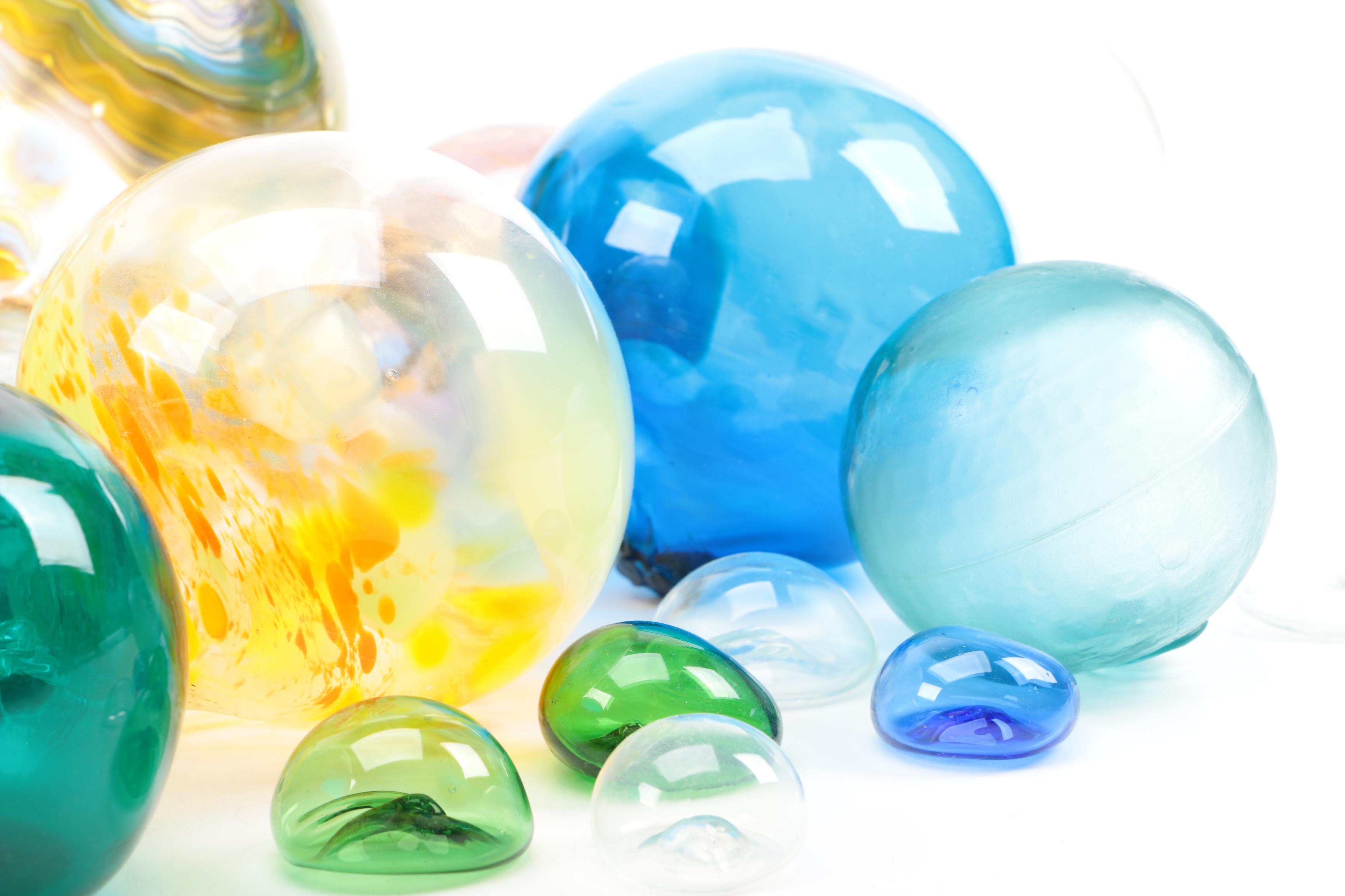 Art Glass Orb Window Decor