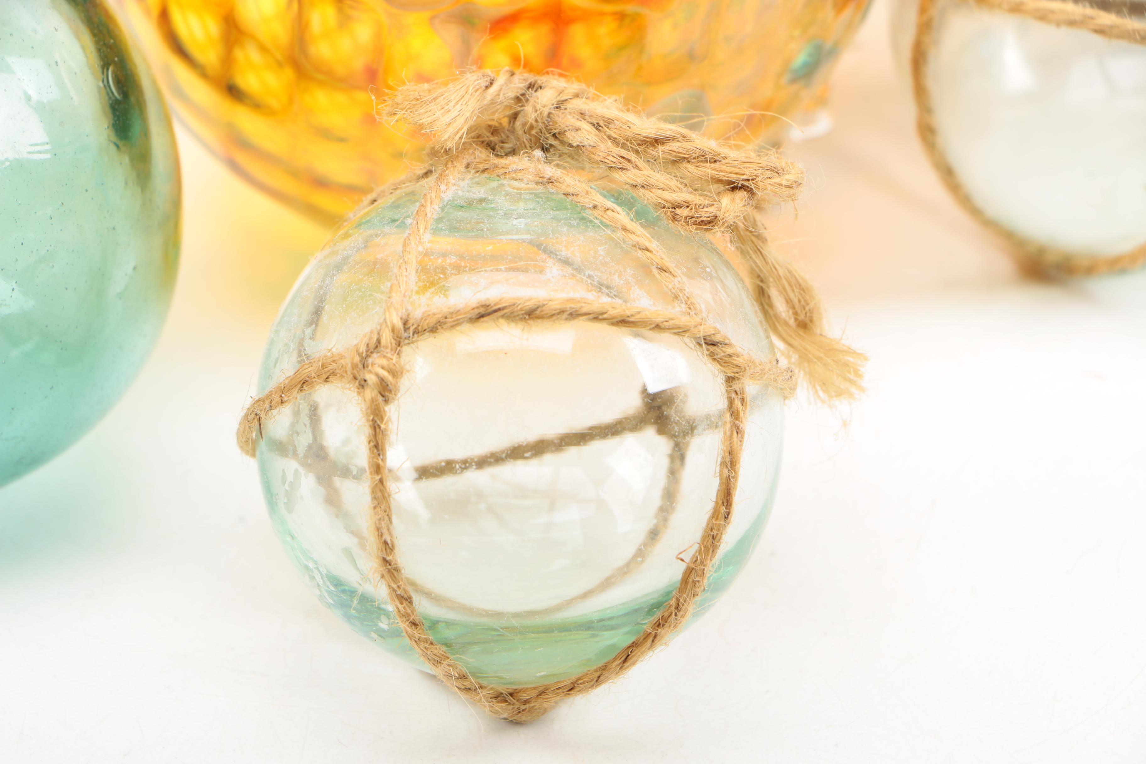Art Glass Orb Window Decor