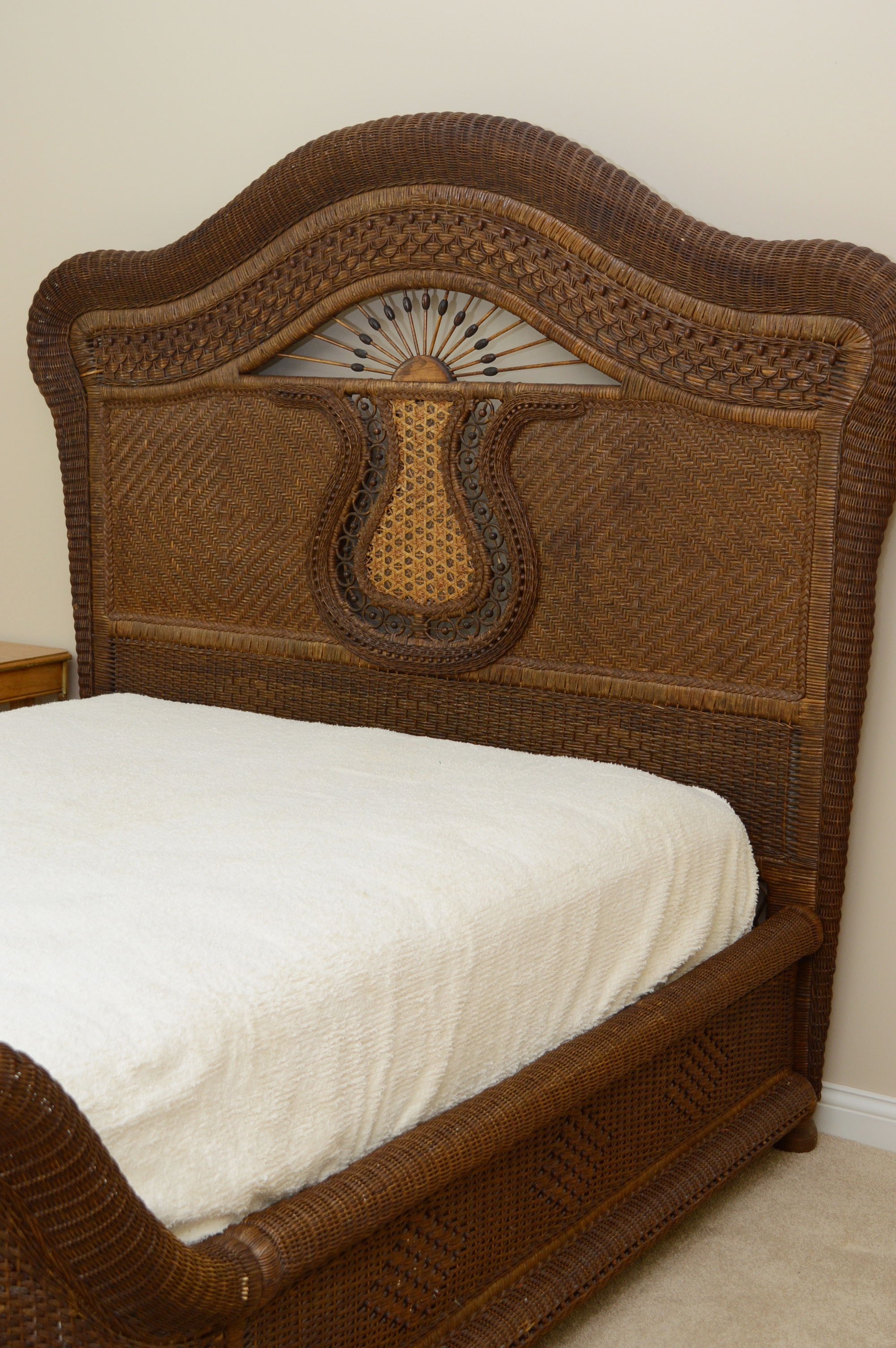 Yves Delorme Hand Woven Cane Bed from Gattle's