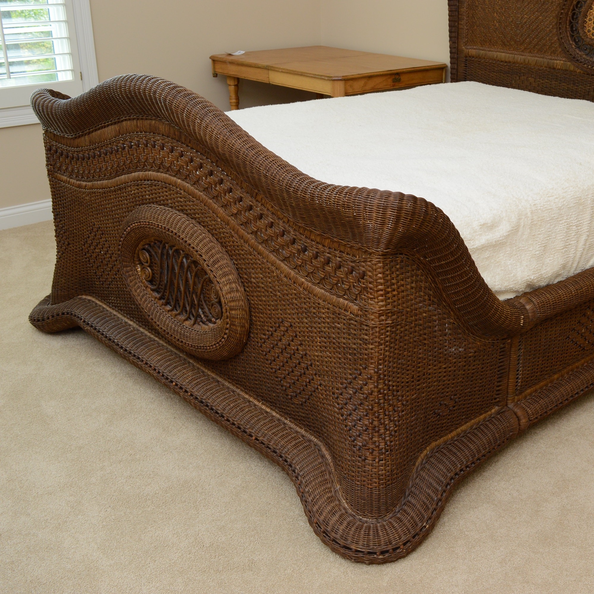 Yves Delorme Hand Woven Cane Bed from Gattle's